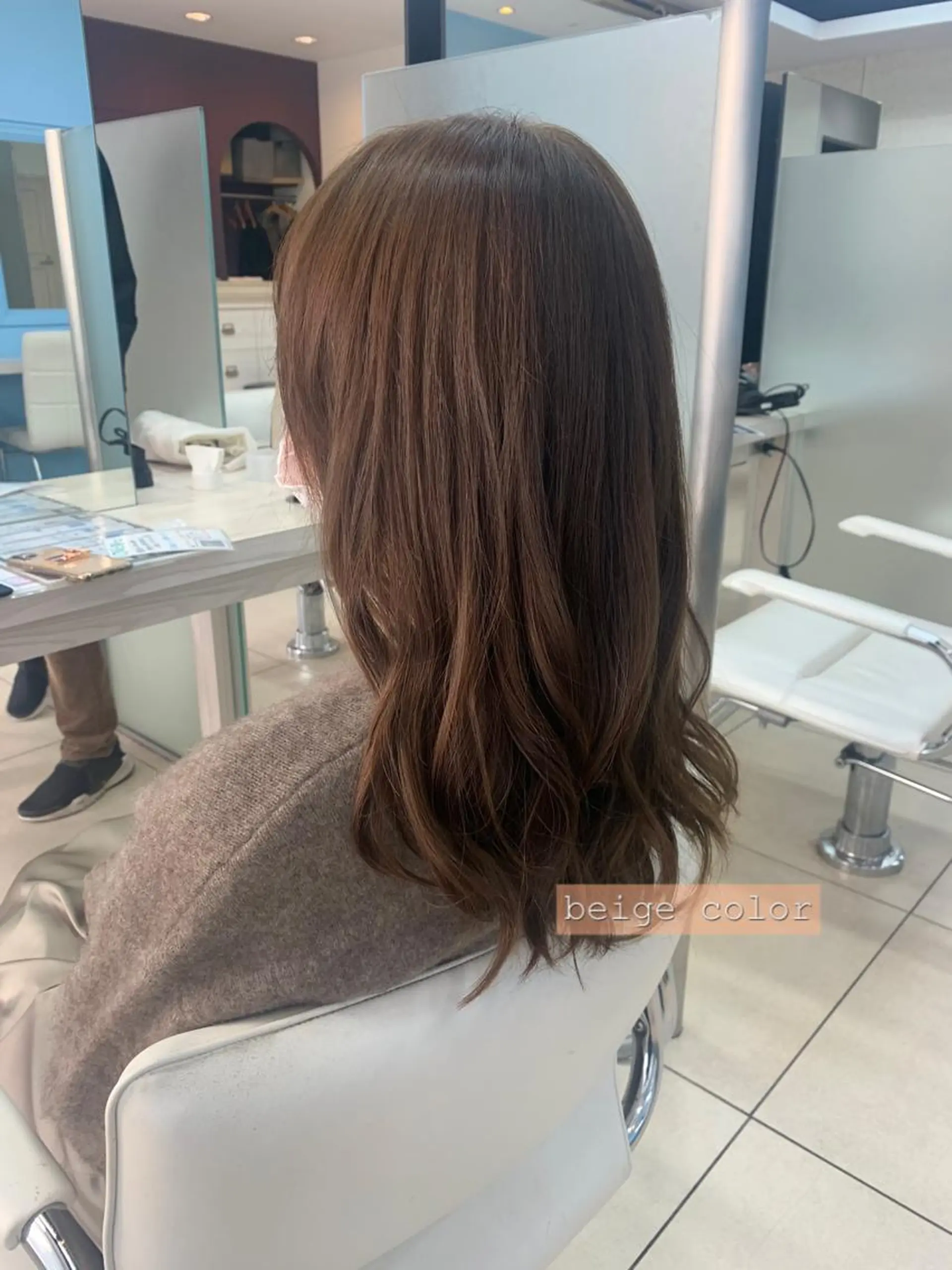 ロング カラー ヘアカラー トリートメント ✂︎✂︎レディースの メンズカット屋さんのヘアスタイル