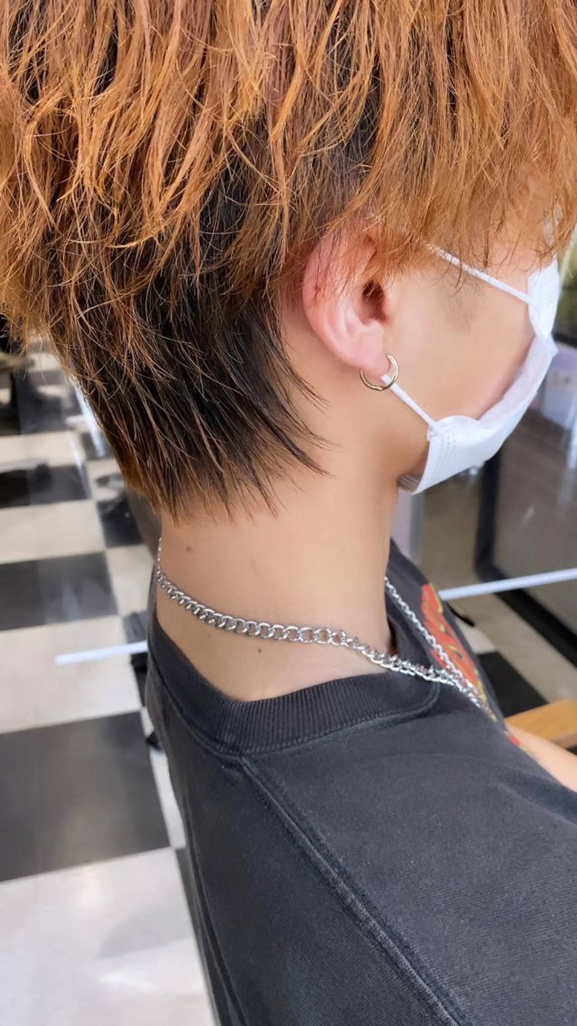 メンズ 透明感ブリーチ/ メンズパーマのヘアスタイル