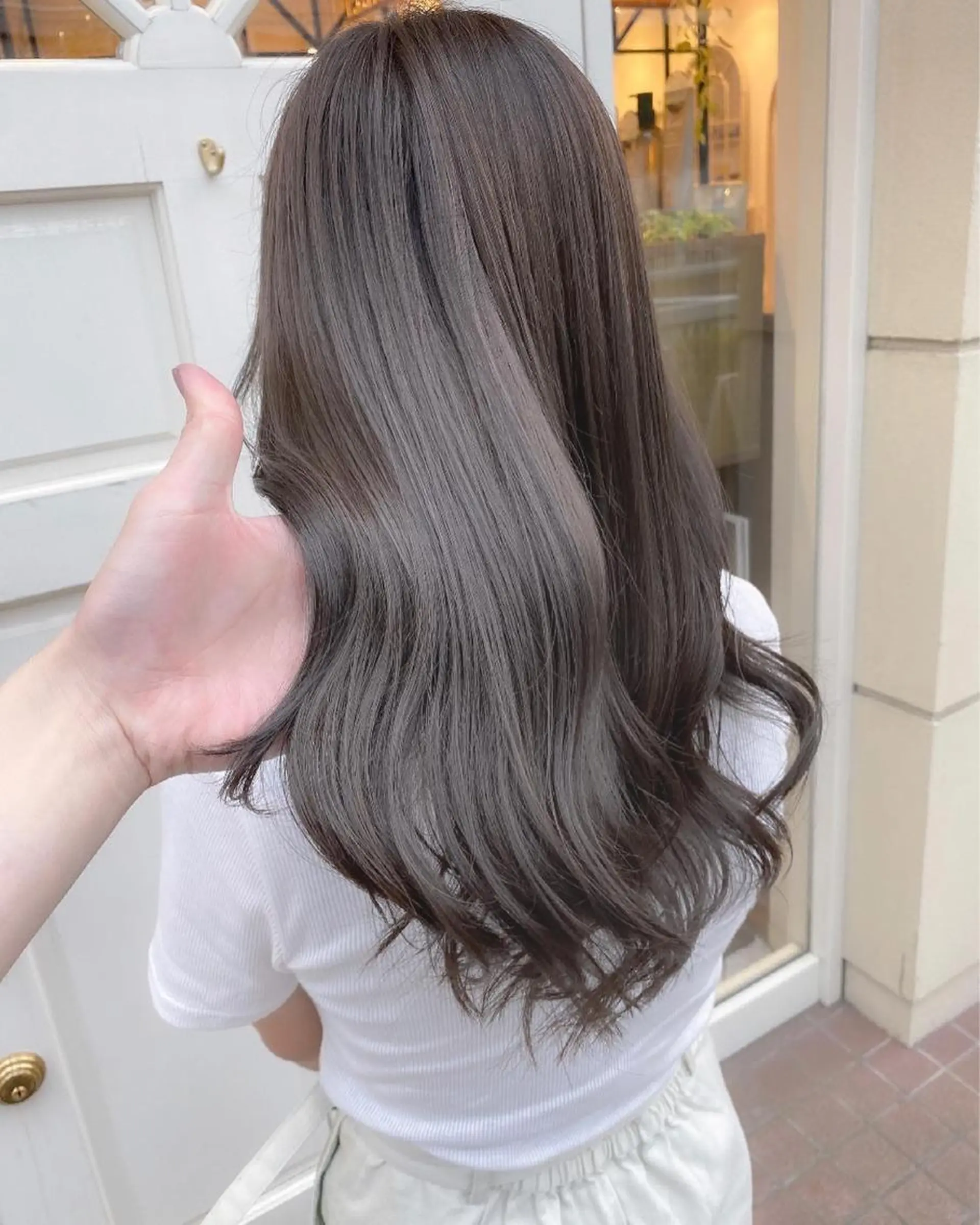 セミロング カラー カット ヘアカラー トリートメント 🇰🇷韓国レイヤー 錦糸町【北山謙三】のヘアスタイル