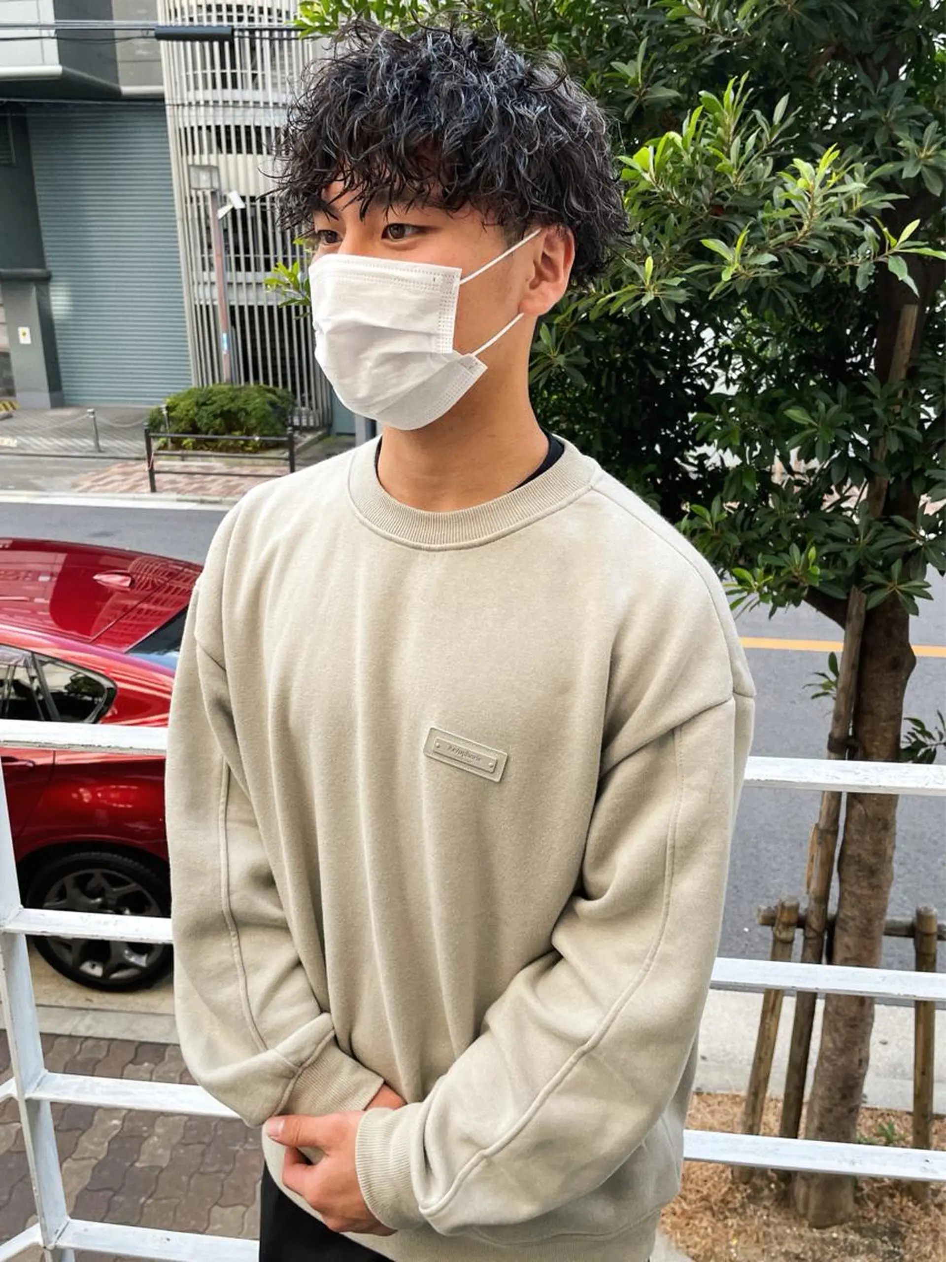 ショート カット パーマ メンズ特化美容師 ハスイルイのヘアスタイル