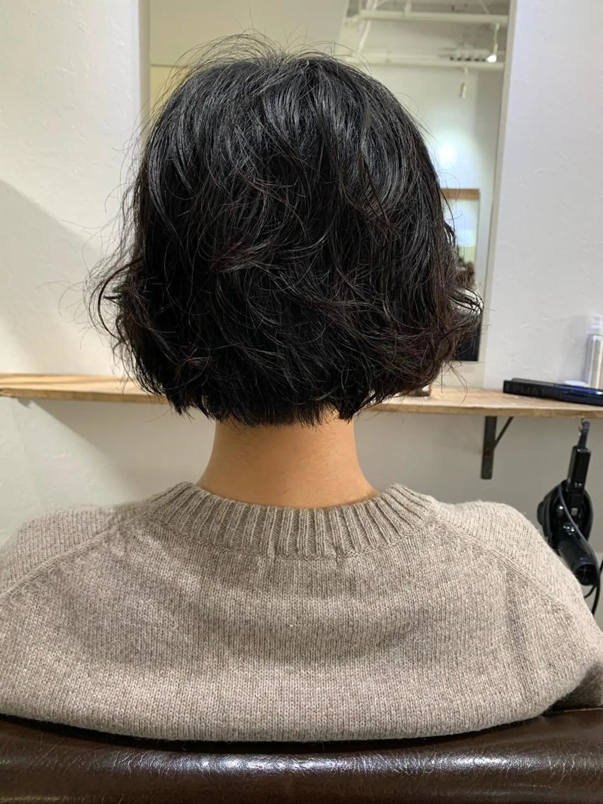 ショート パーマ カット パーマ トリートメント パーマ/透明感カラー /ボブ/吉田一生のヘアスタイル