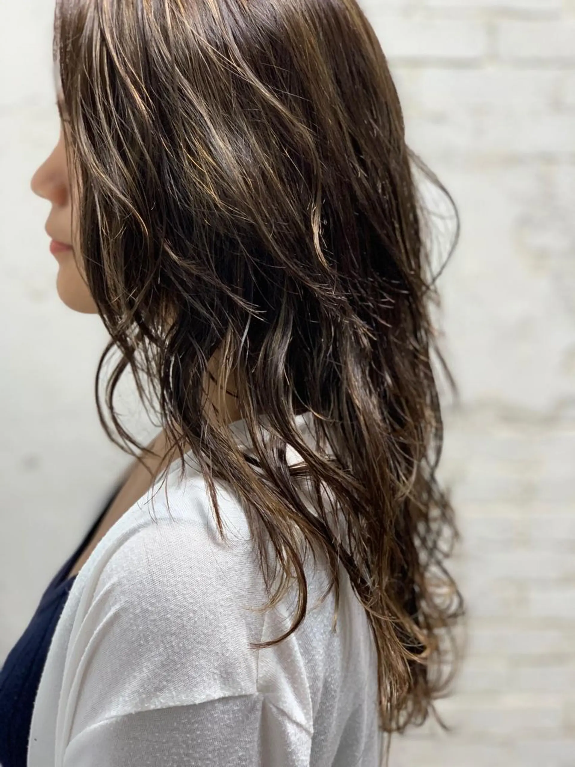 ロング カラー グレージュ ハイライトカラー ハイライト LUXBE LUCE那覇イオン店所属・LUXBE LUCEのヘアスタイル