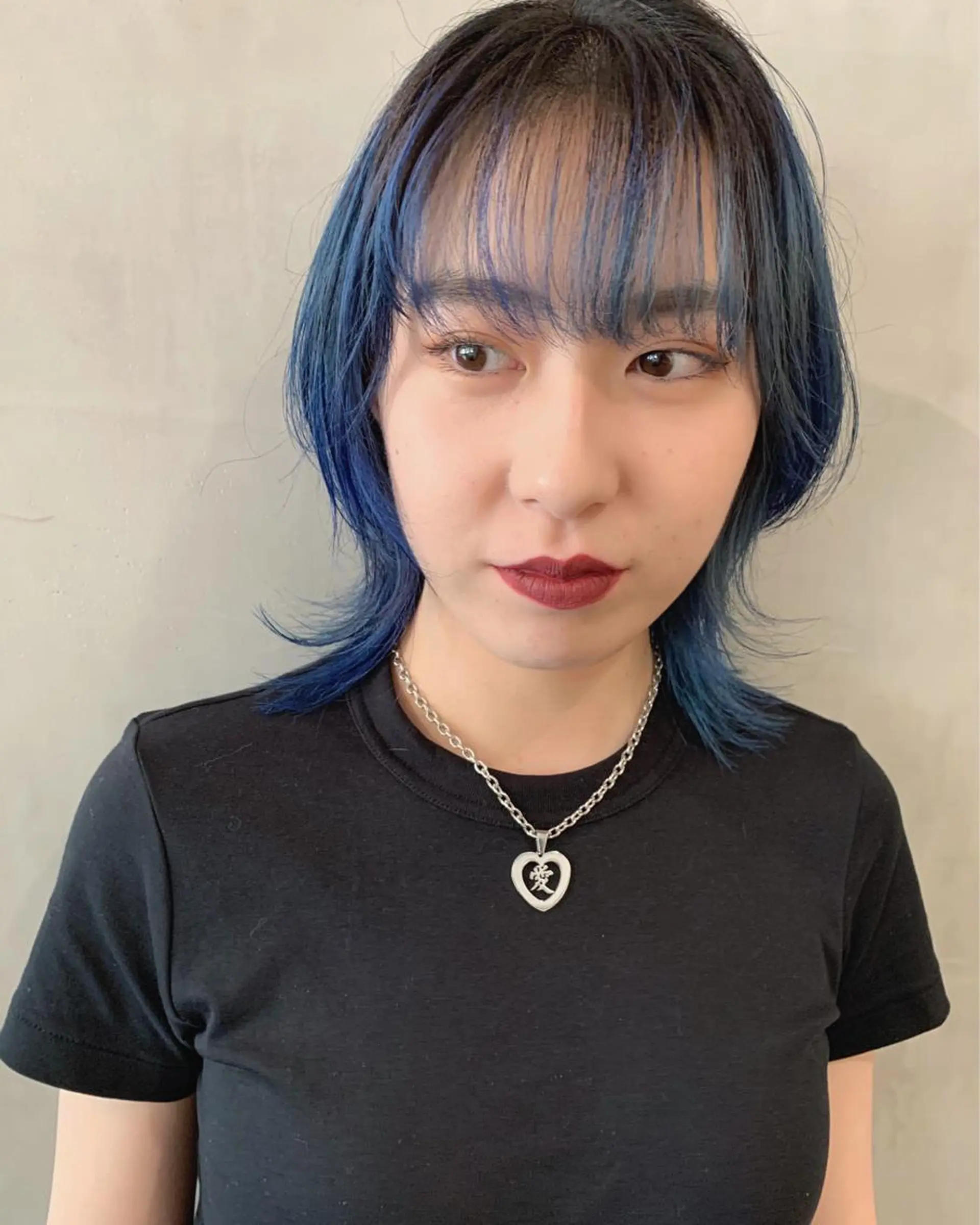 ミディアム カラー カット ヘアカラー トリートメント 優 作のヘアスタイル