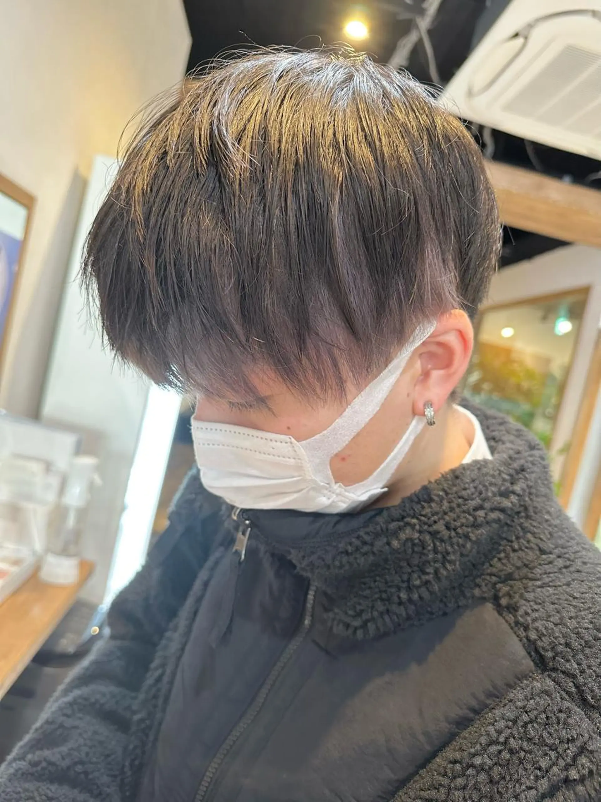 カラー メンズ ヘアカラー 髪質改善&ストレート ‪✂︎‬鈴木青樹のヘアスタイル
