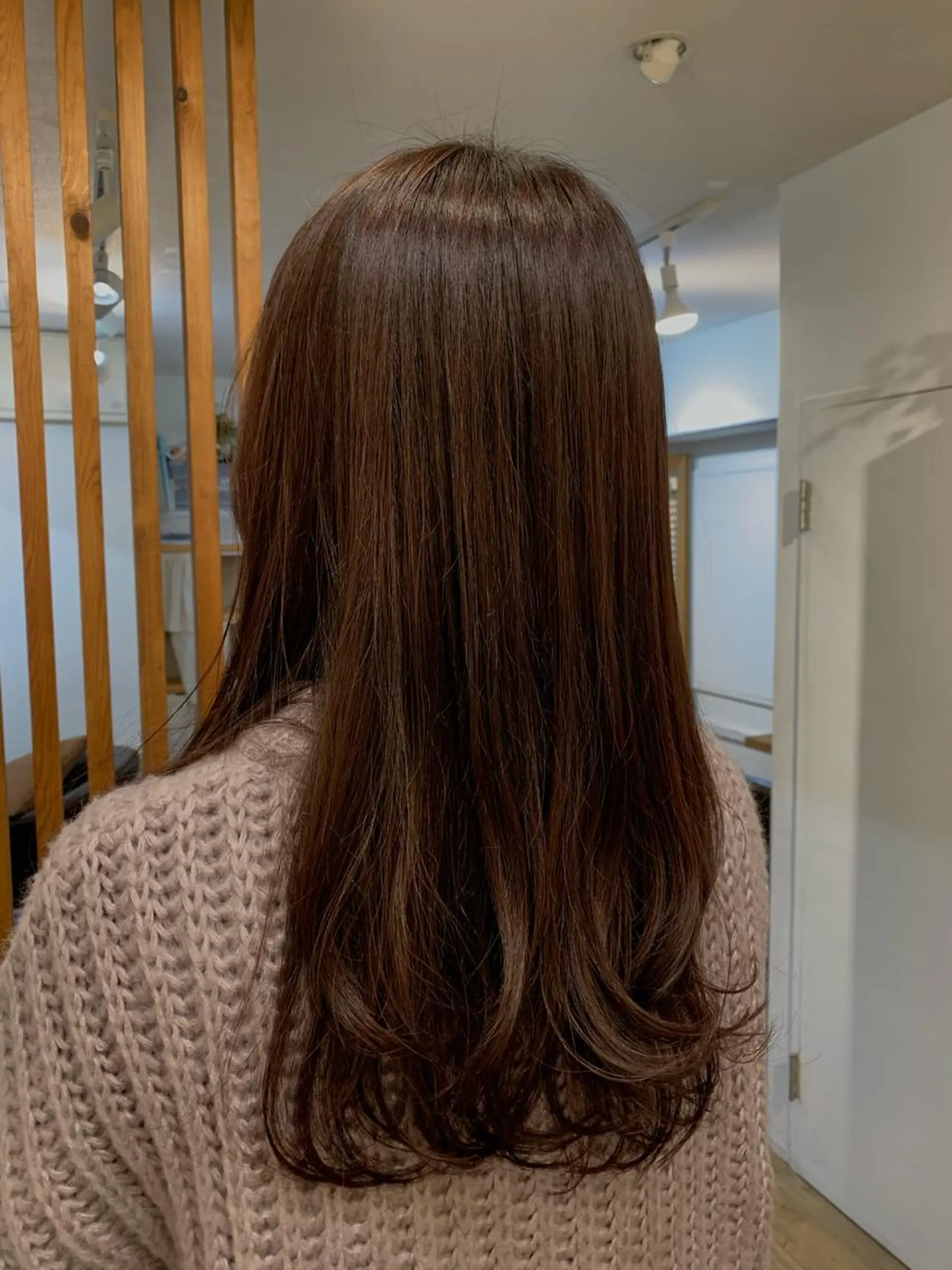 ロング カラー エンドウ ミノリ🤎 /半個室/レイヤーのヘアスタイル