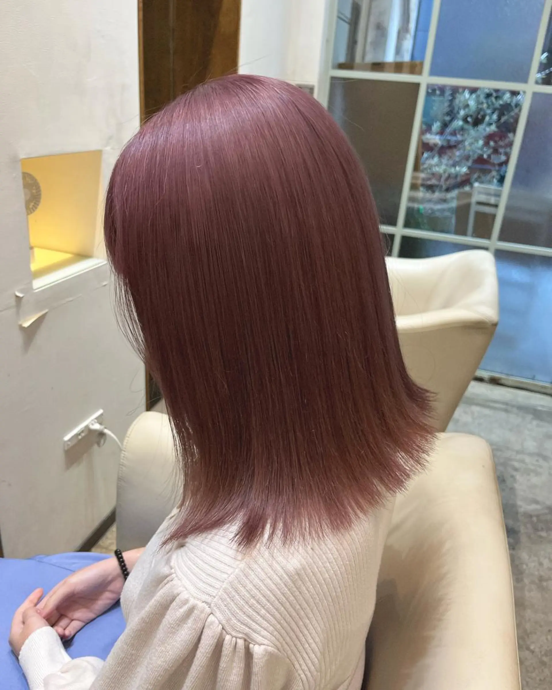 ショート カラー ブラウンカラー ピンクカラー ピンクブラウン ヘアカラー トリートメント TELA HAIR草加店所属・西久保 光のヘアスタイル
