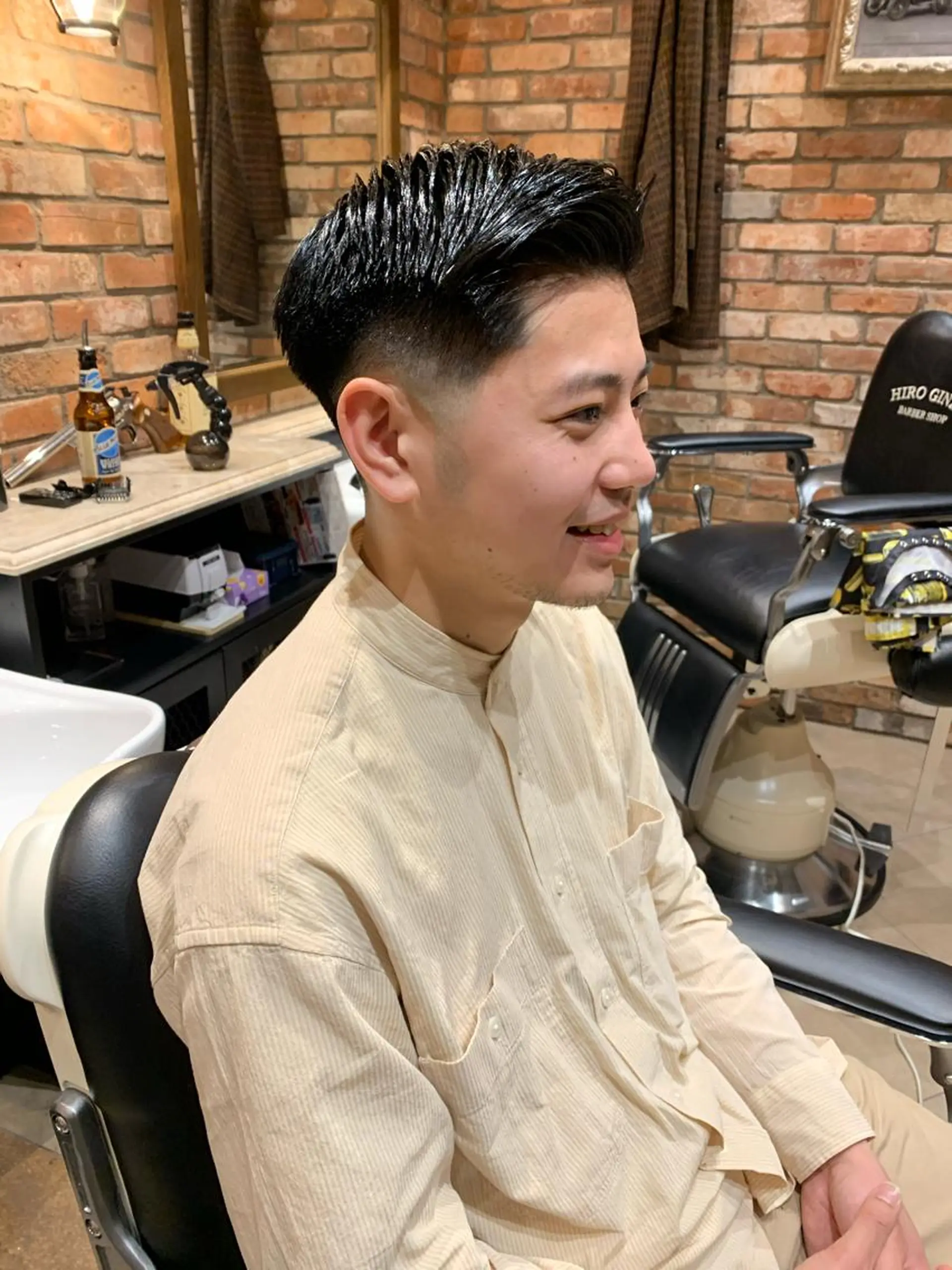 ショート メンズ HIROGINZAプレミアムバーバー赤坂店所属・田中 千恩のヘアスタイル