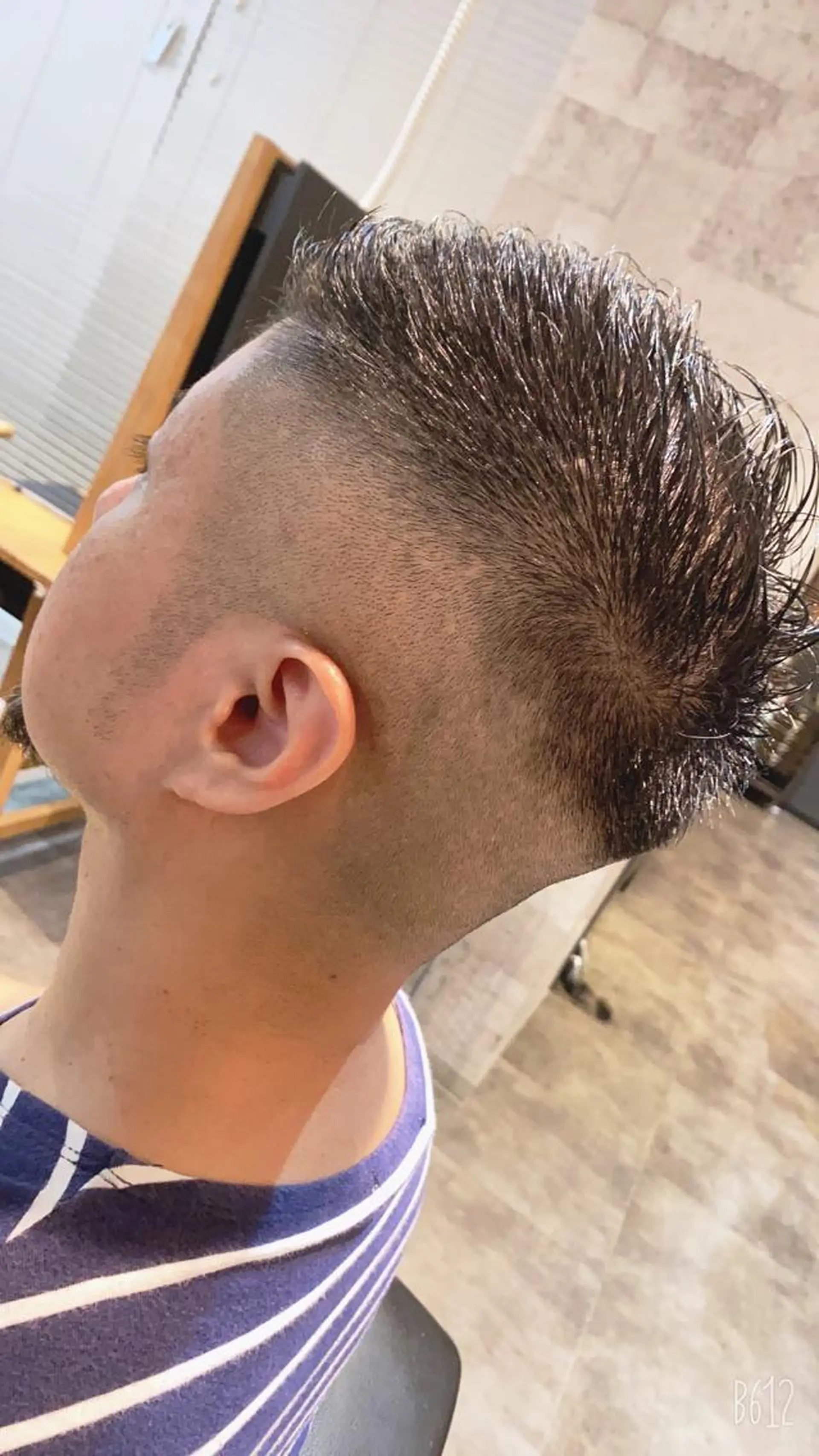 ショート メンズ カット shine hair blend所属・永井 紫優のヘアスタイル