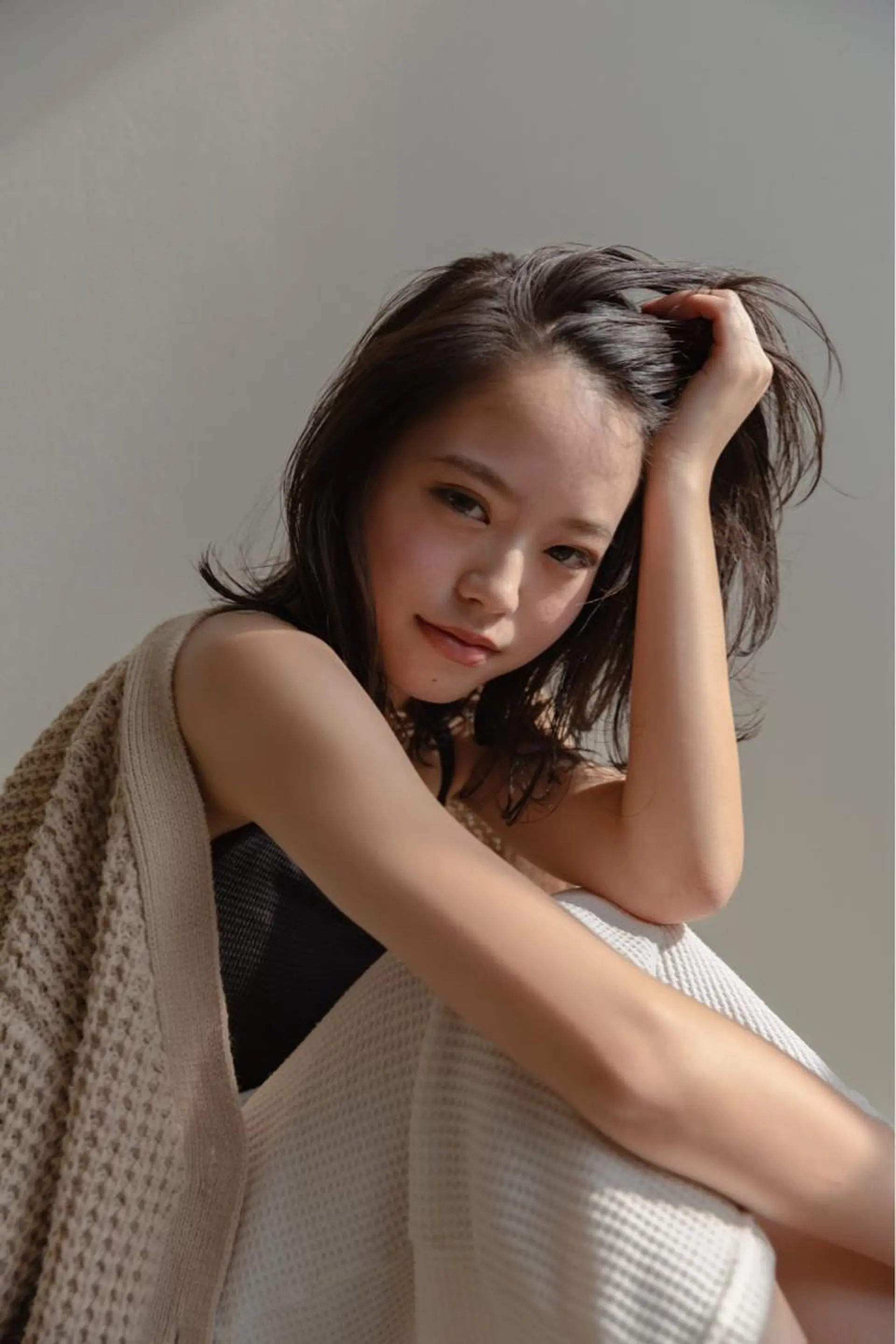 ミディアム カラー ツジガキ ユウスケのヘアスタイル