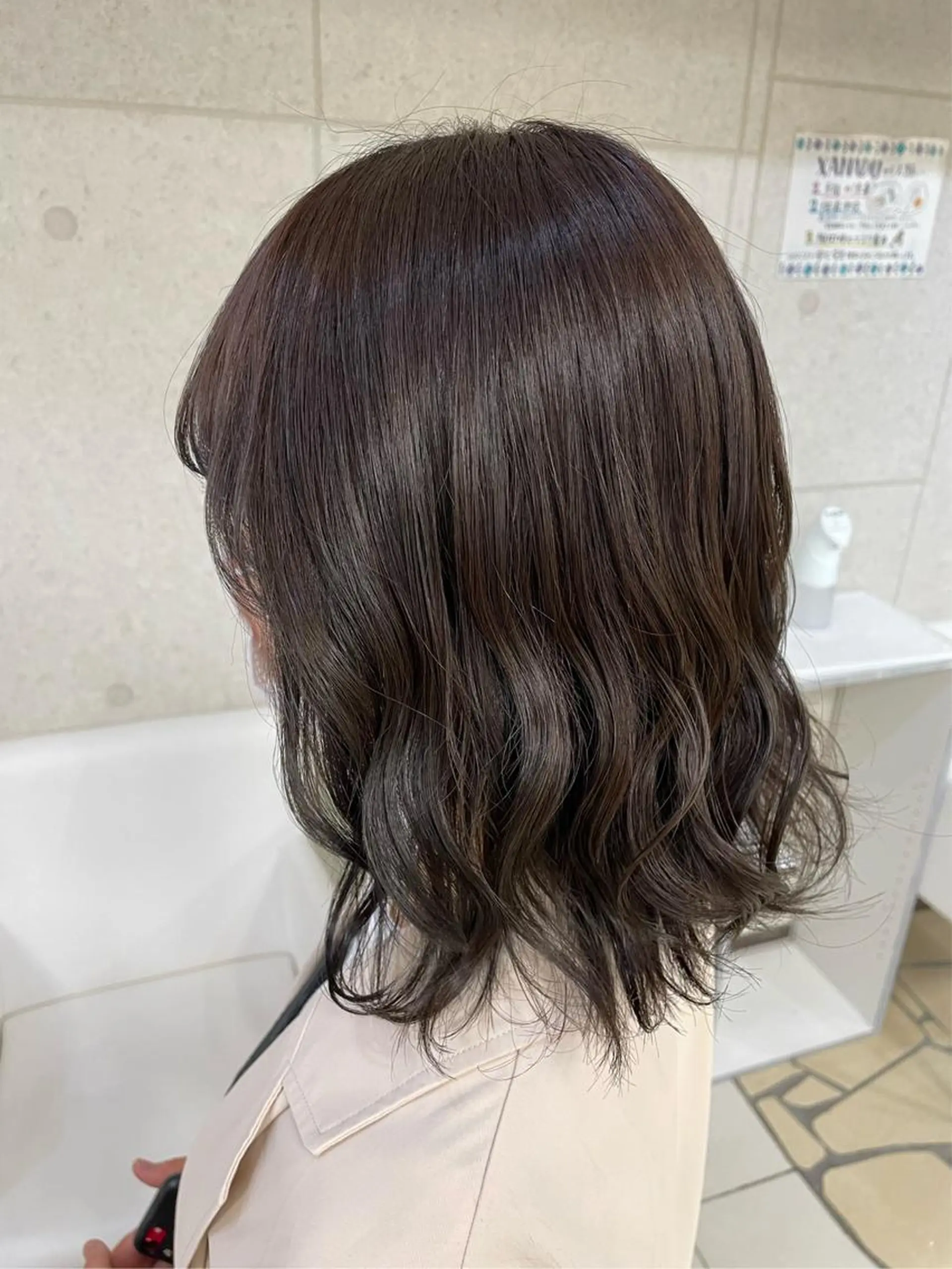 ミディアム カラー 簡単スタイリングヘア 💫ﾖｺﾊｼのヘアスタイル
