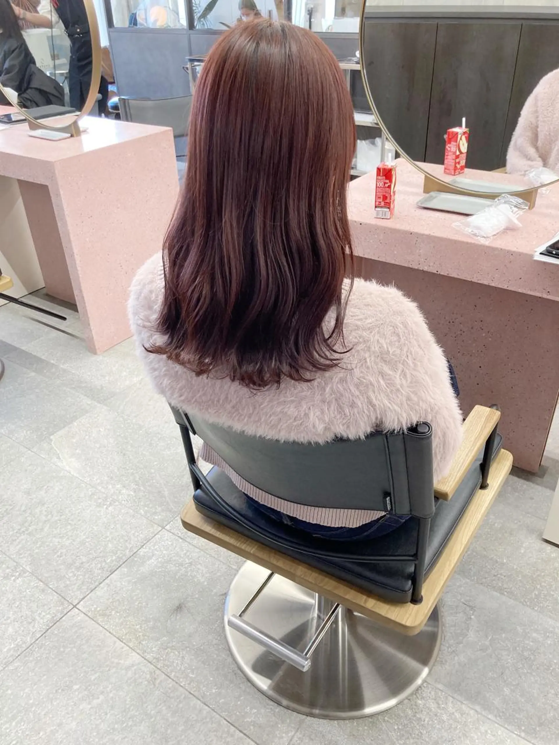 セミロング カラー ラベンダーカラー ピンクカラー ピンクラベンダー 小木曽智美 /ボブ/ショートのヘアスタイル