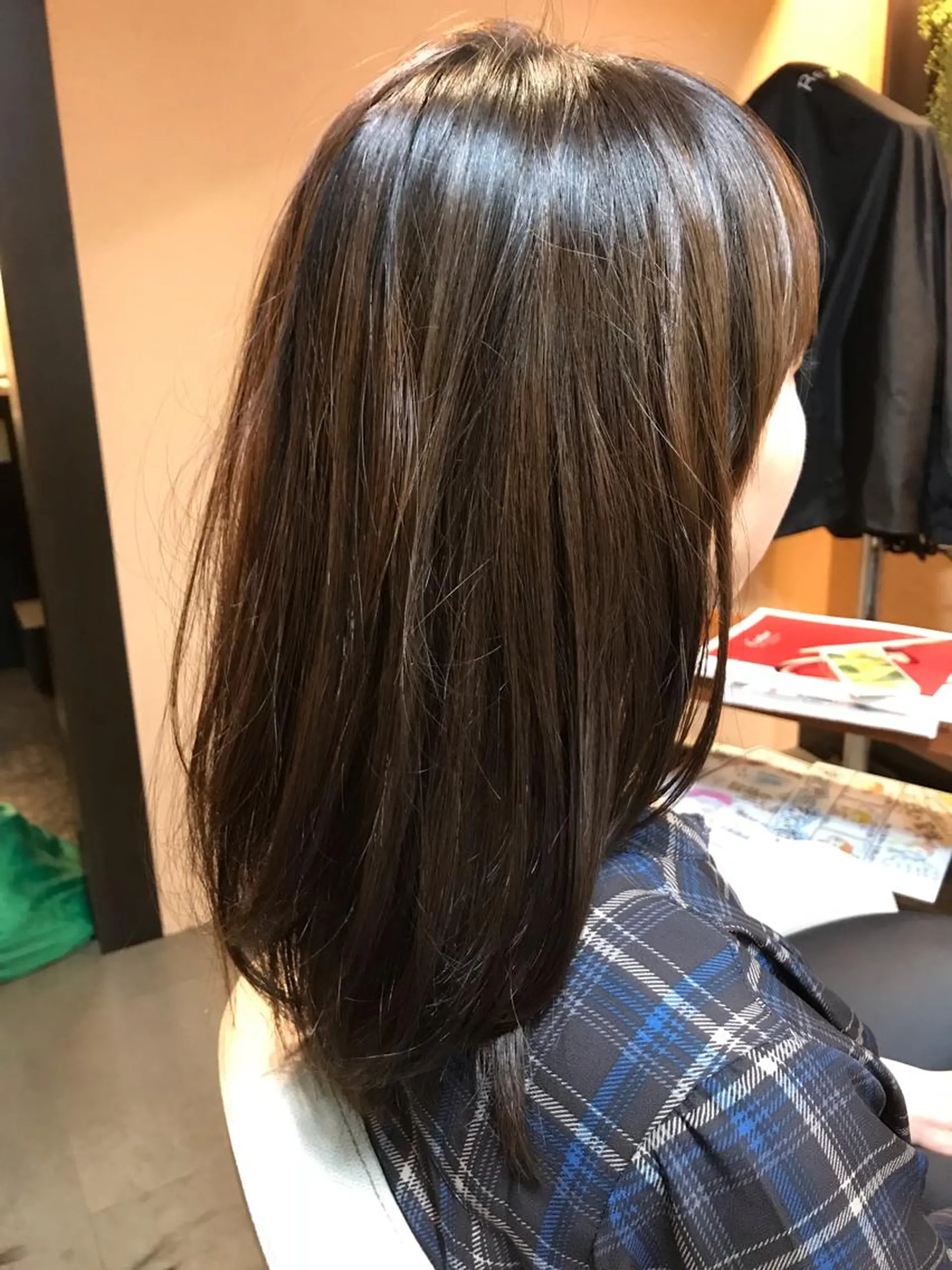 ミディアム ❣️ふんわりレイヤー 艶髪縮毛矯正❣️金山のヘアスタイル