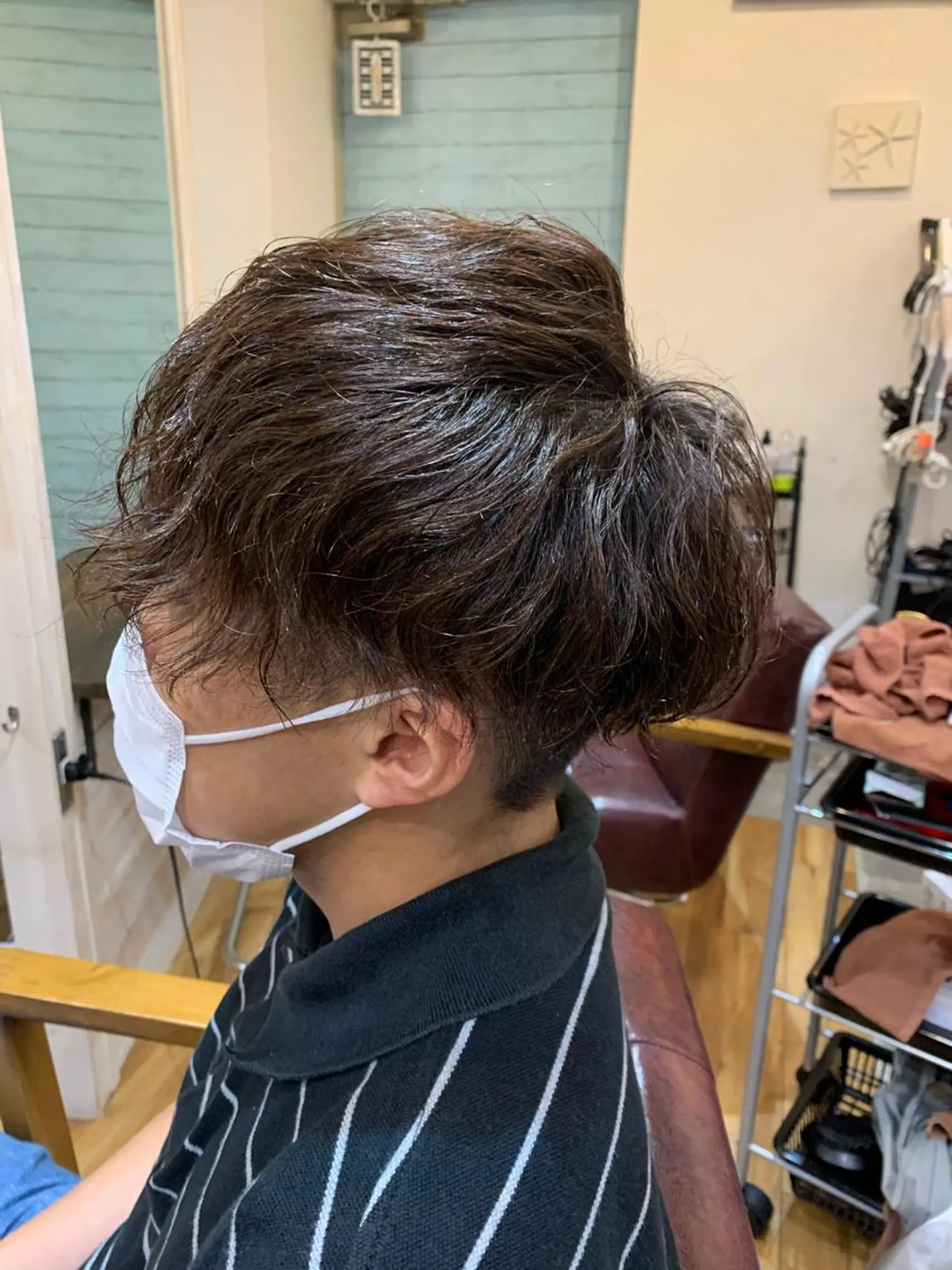 ショート カット パーマ CECIL hair なんば店所属・メンズパーマ 艶髪☆店長☆有馬のヘアスタイル