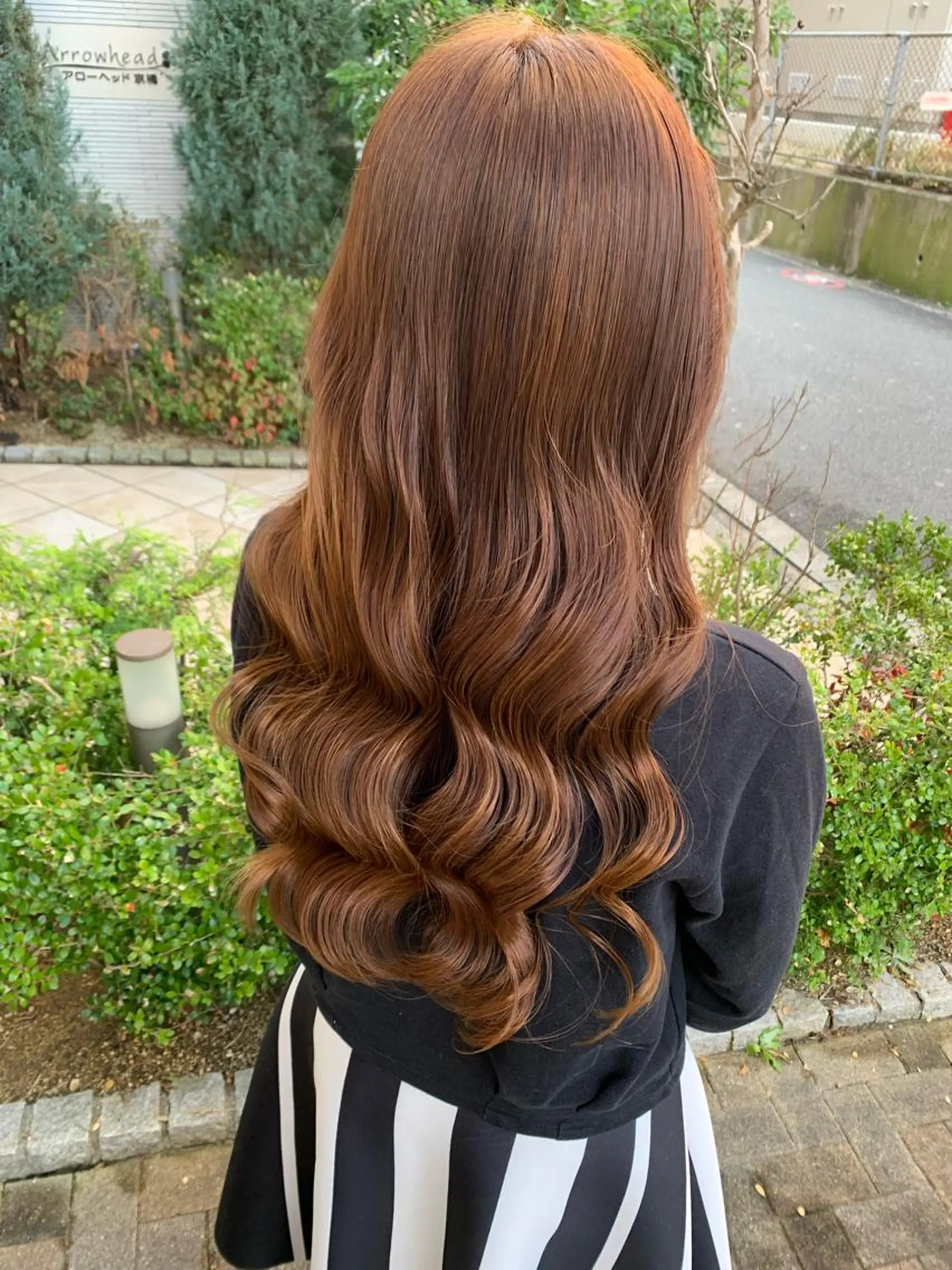 ロング カラー トリートメント ヘッドスパ 上田 紗也のヘアスタイル