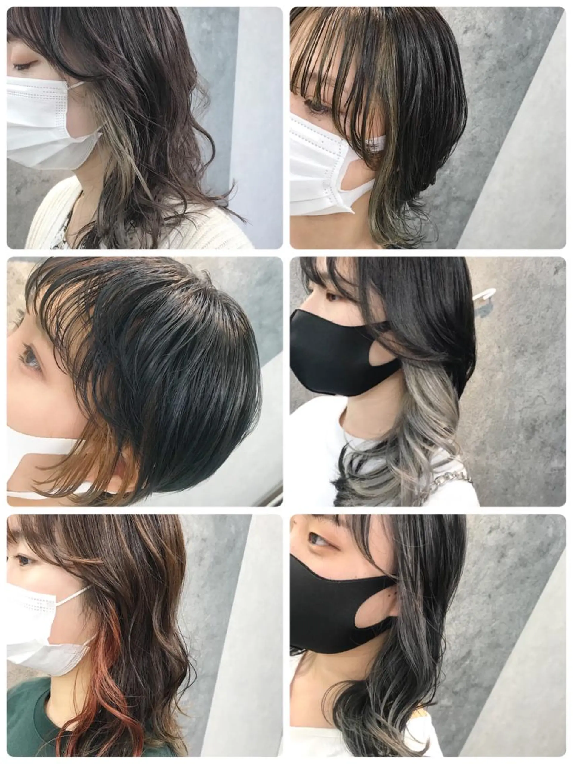 ミディアム カット ヘアカラー トリートメント 所渉/韓国レイヤー /ウルフカットのヘアスタイル