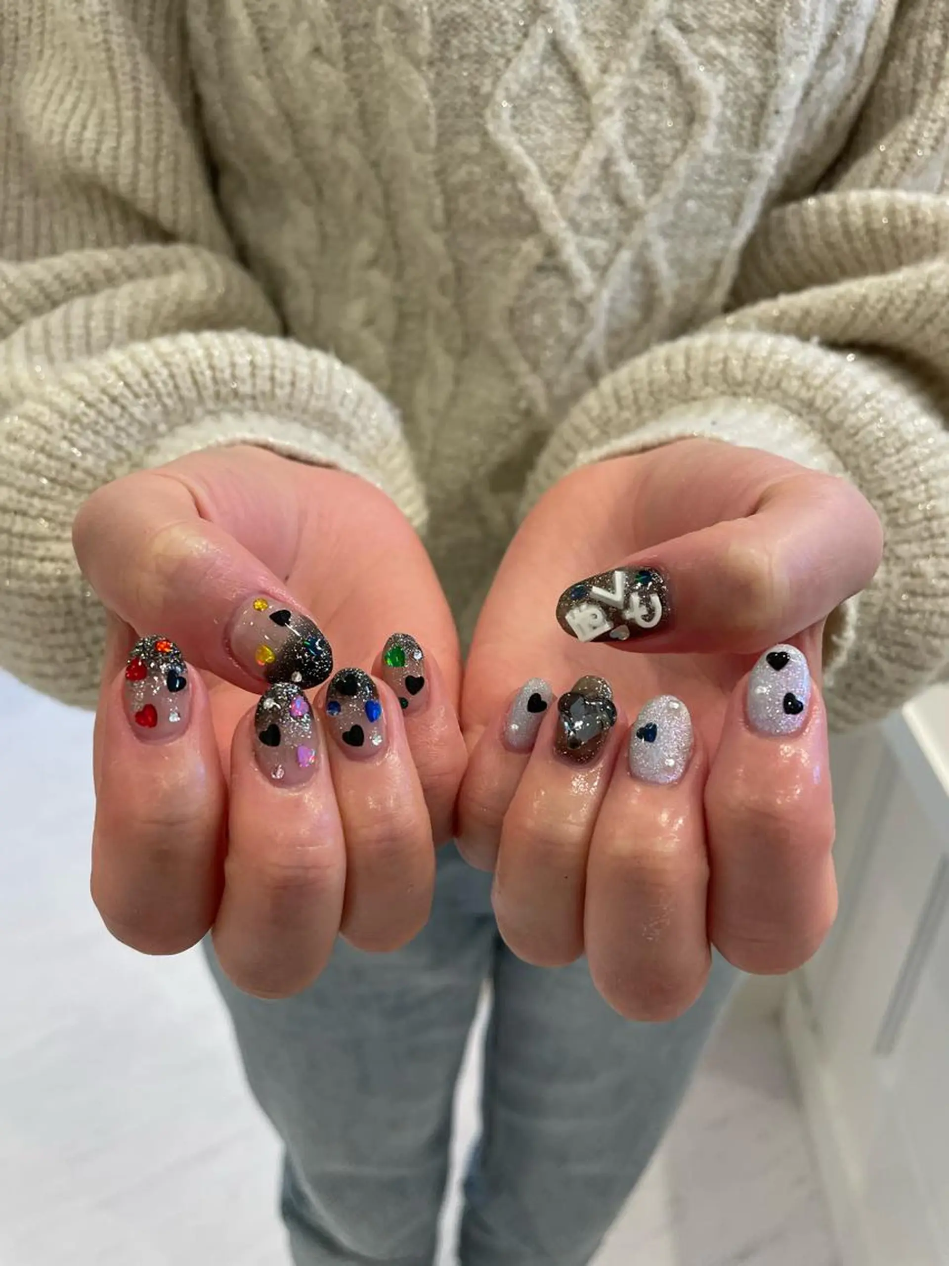 ネイル 束感まつ毛/ネイル/ LED♥KIRARAのマツエク・マツパデザイン