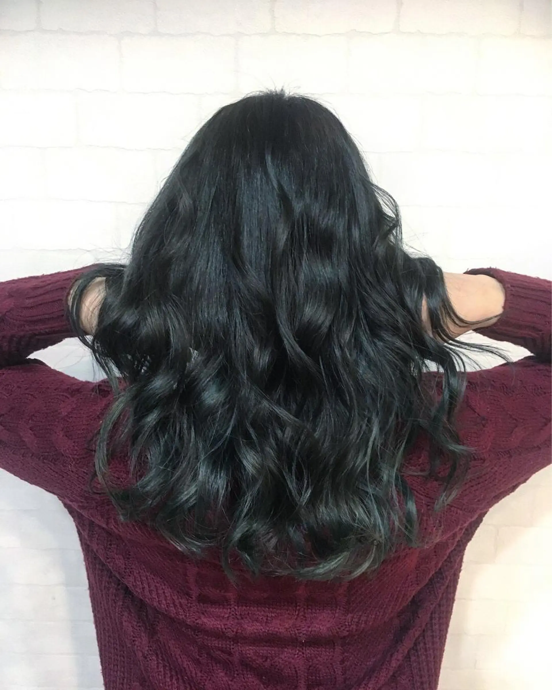 セミロング カラー 黒髪 透明感カラー Agu  hair rupia 金沢店所属・金沢美容室/ 艶髪/夜営業/JINのヘアスタイル