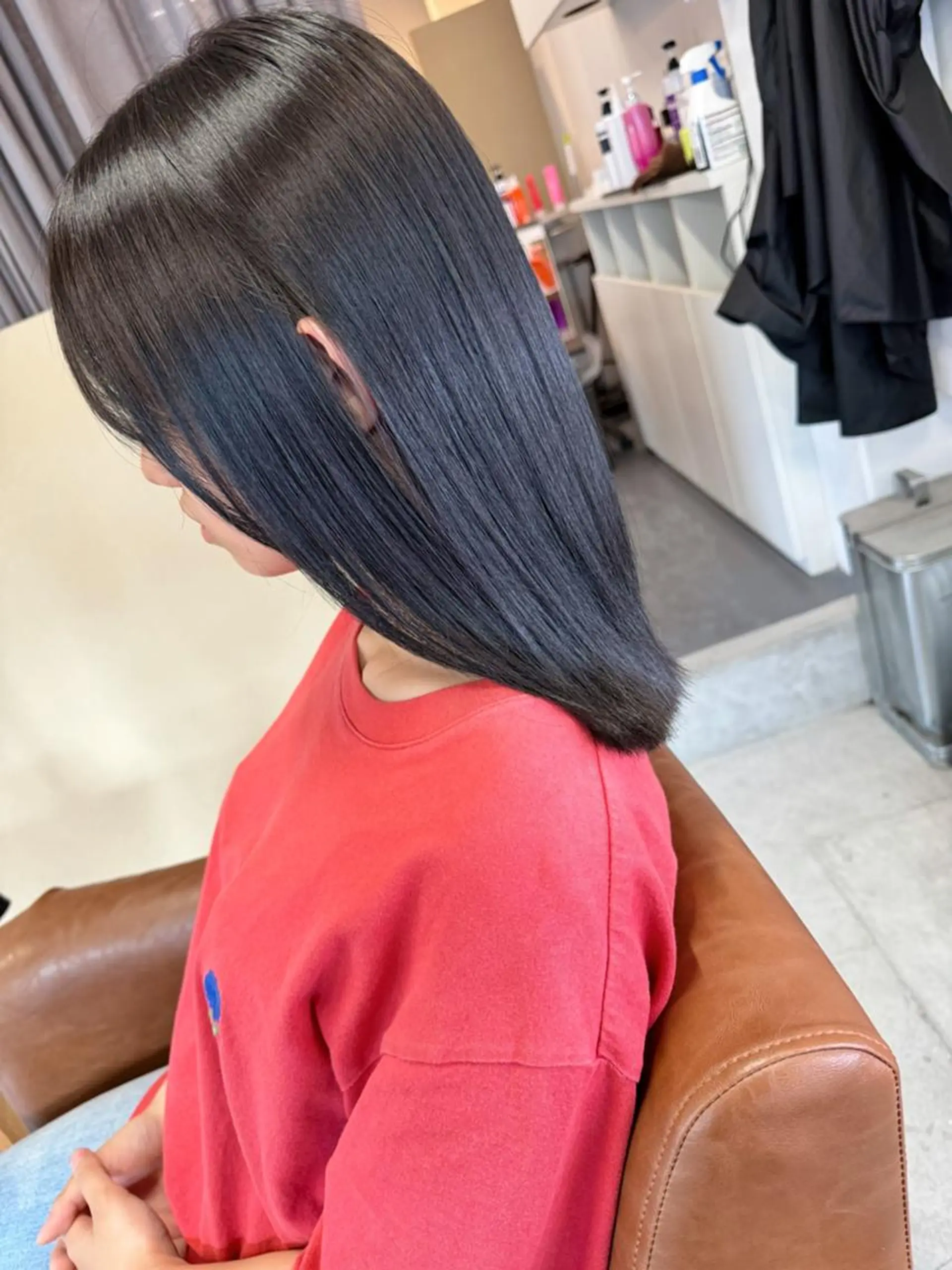 ミディアム 髪質改善カラー特化 ルイス奈良のヘアスタイル