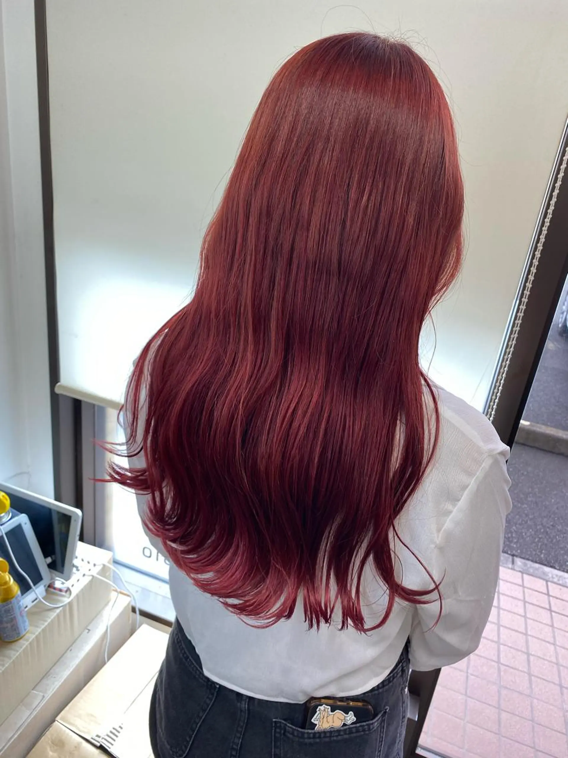 ロング カラー カット ヘアカラー トリートメント peg.hair所属・ブリーチカラー🫧 森　凪沙のヘアスタイル