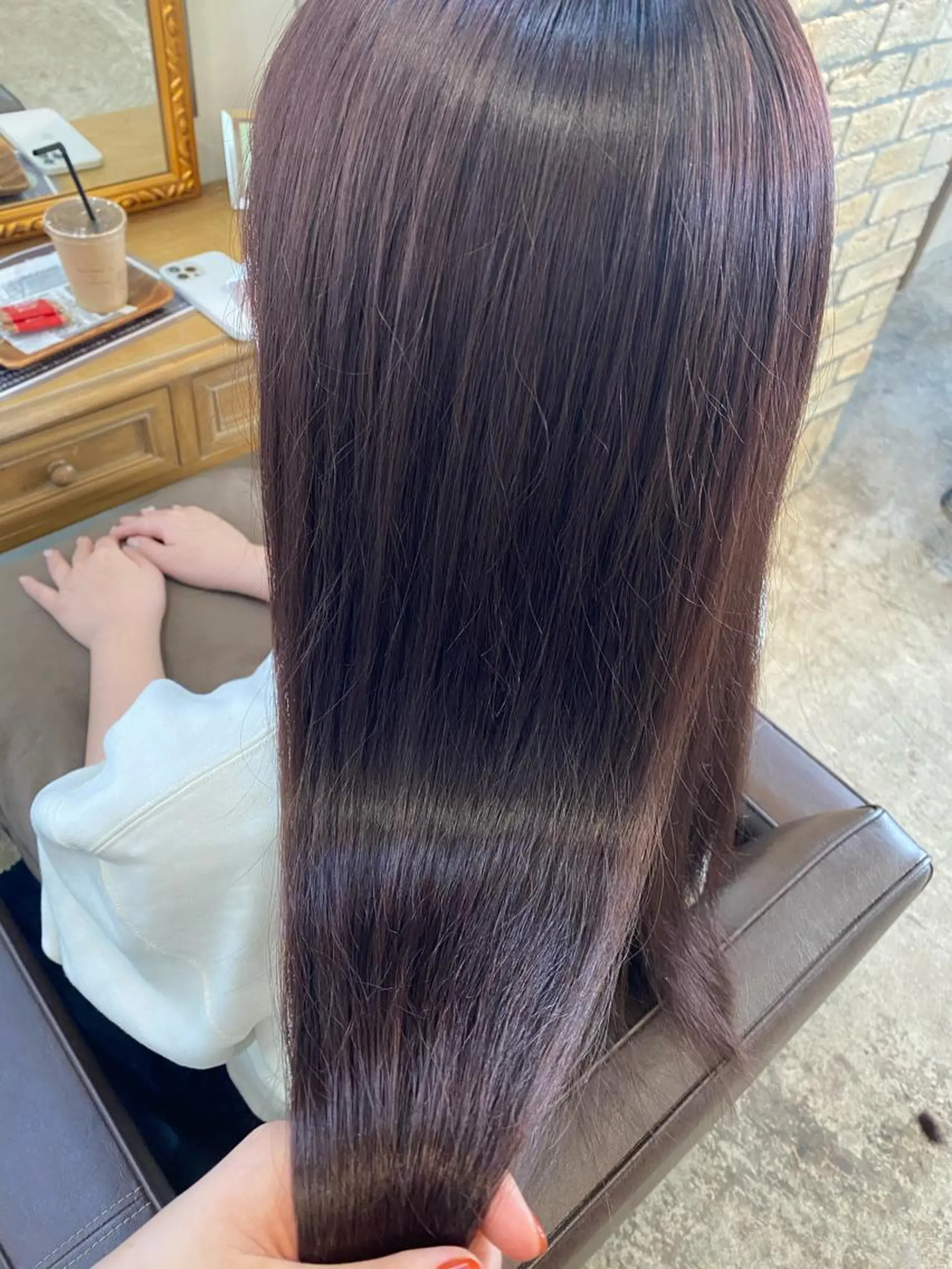 ロング カット ヘアカラー トリートメント 似合わせ顔まわりカッ ト🩶瀧本美咲のヘアスタイル