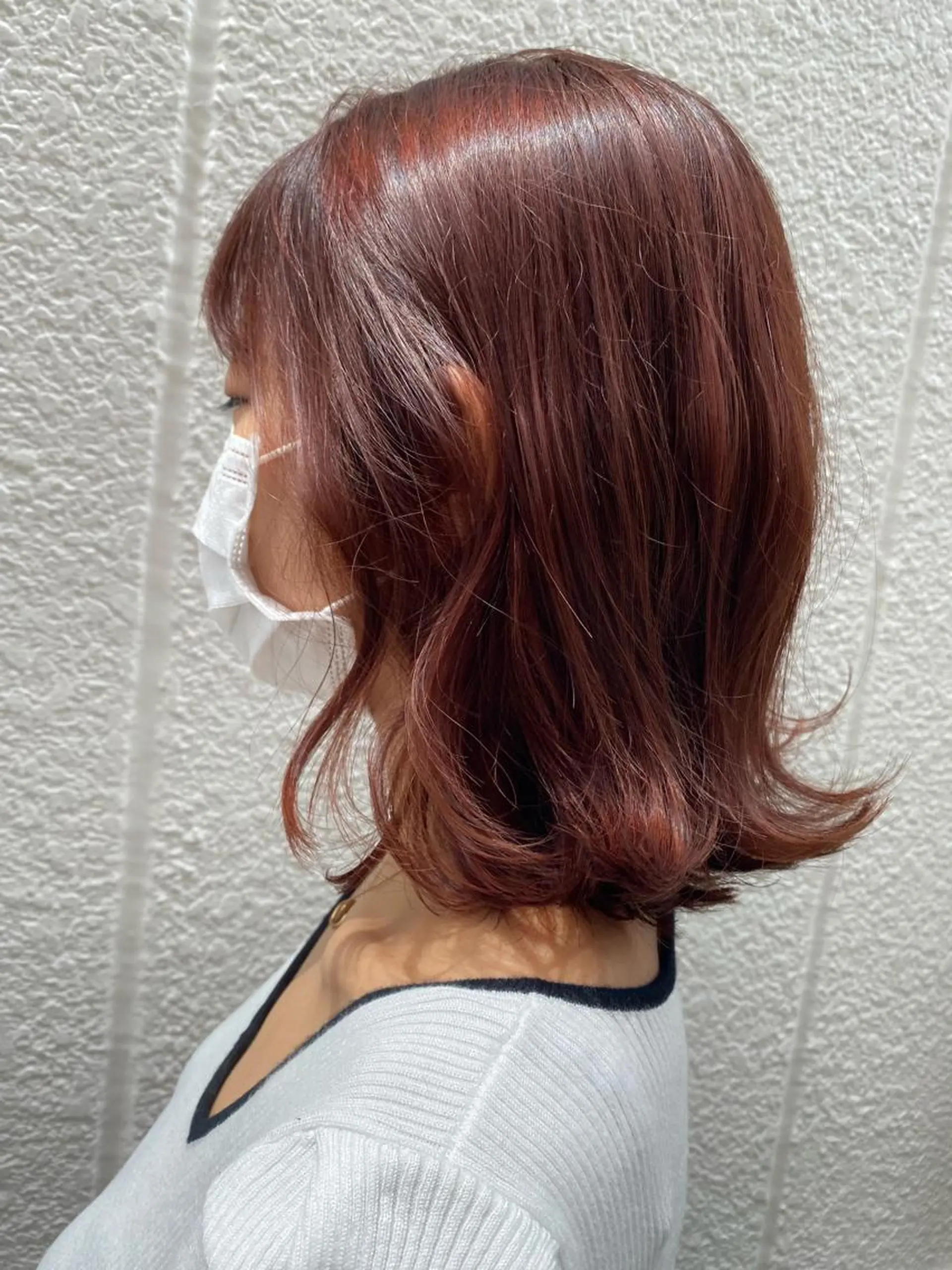 セミロング 若山 敦のヘアスタイル