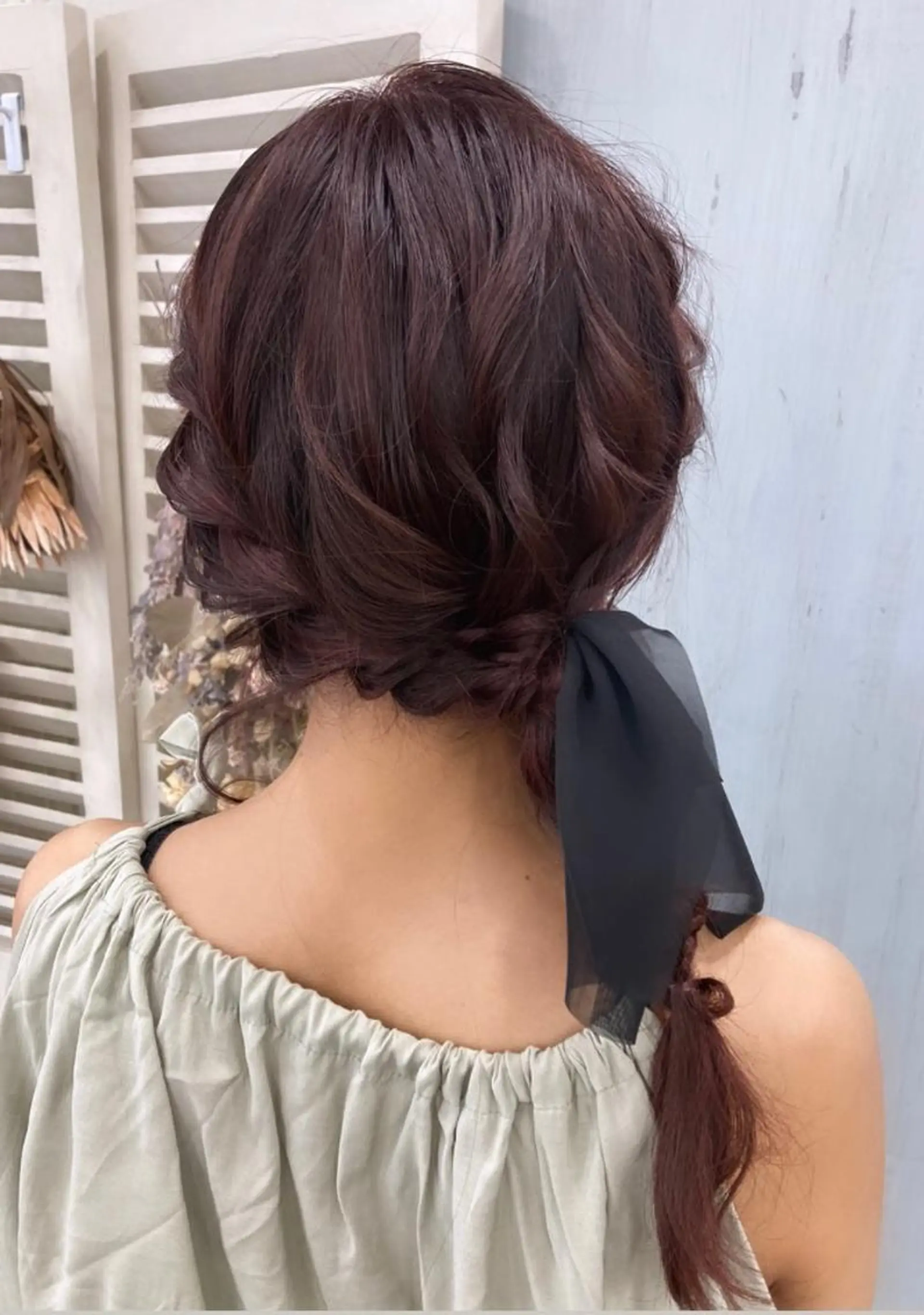 セミロング ヘアアレンジ ポニーテール デート 簡単アレンジ 韓国風ヘア 浴衣 韓国メイクサロン YUKINA東京のその他イメージ