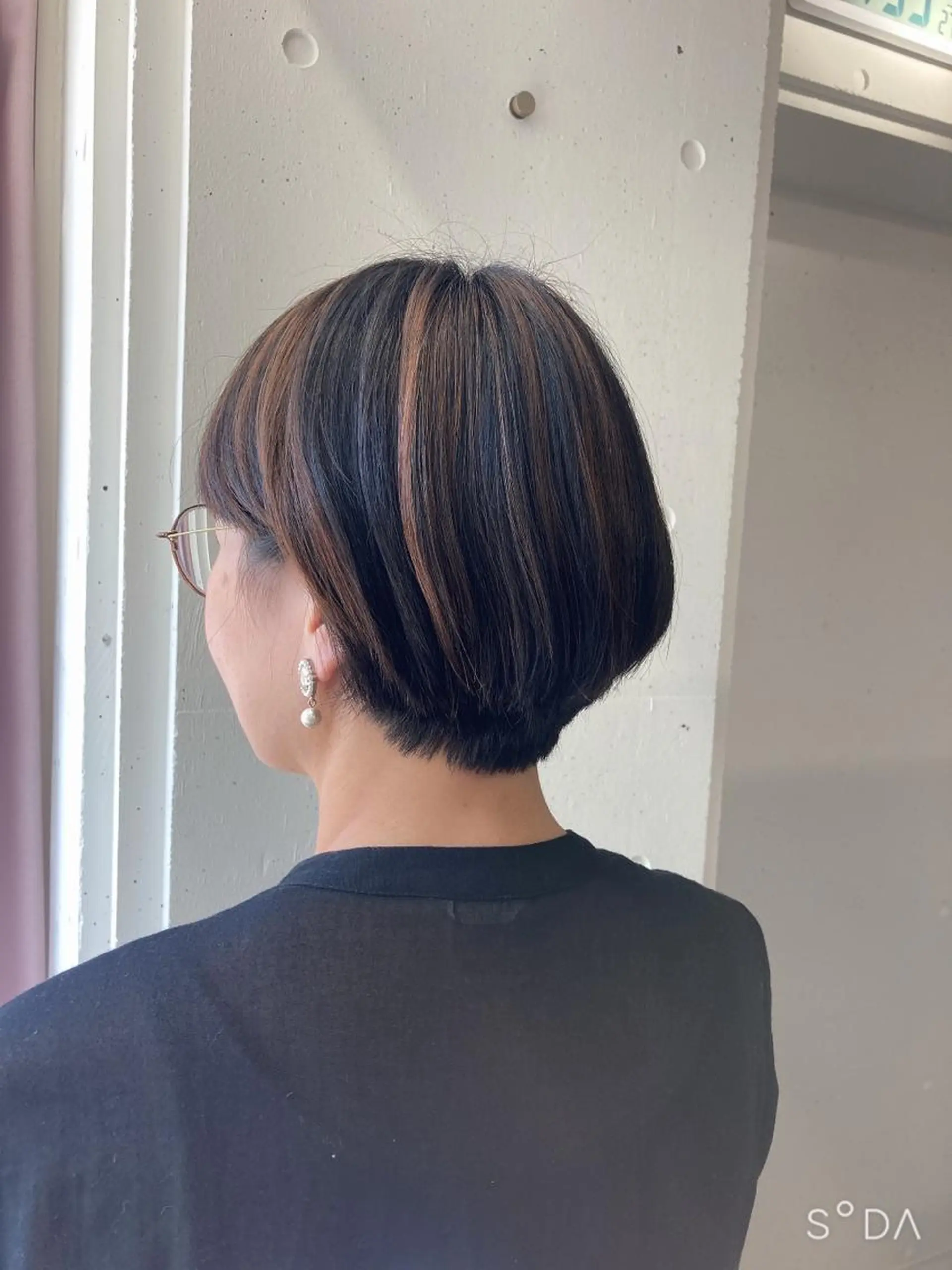 ショート カラー ハイライトカラー ハイライト カット ヘアカラー ミルミー美容室所属・🦄💒💓齎藤 七海子🦄💒💓のマツエク・マツパデザイン
