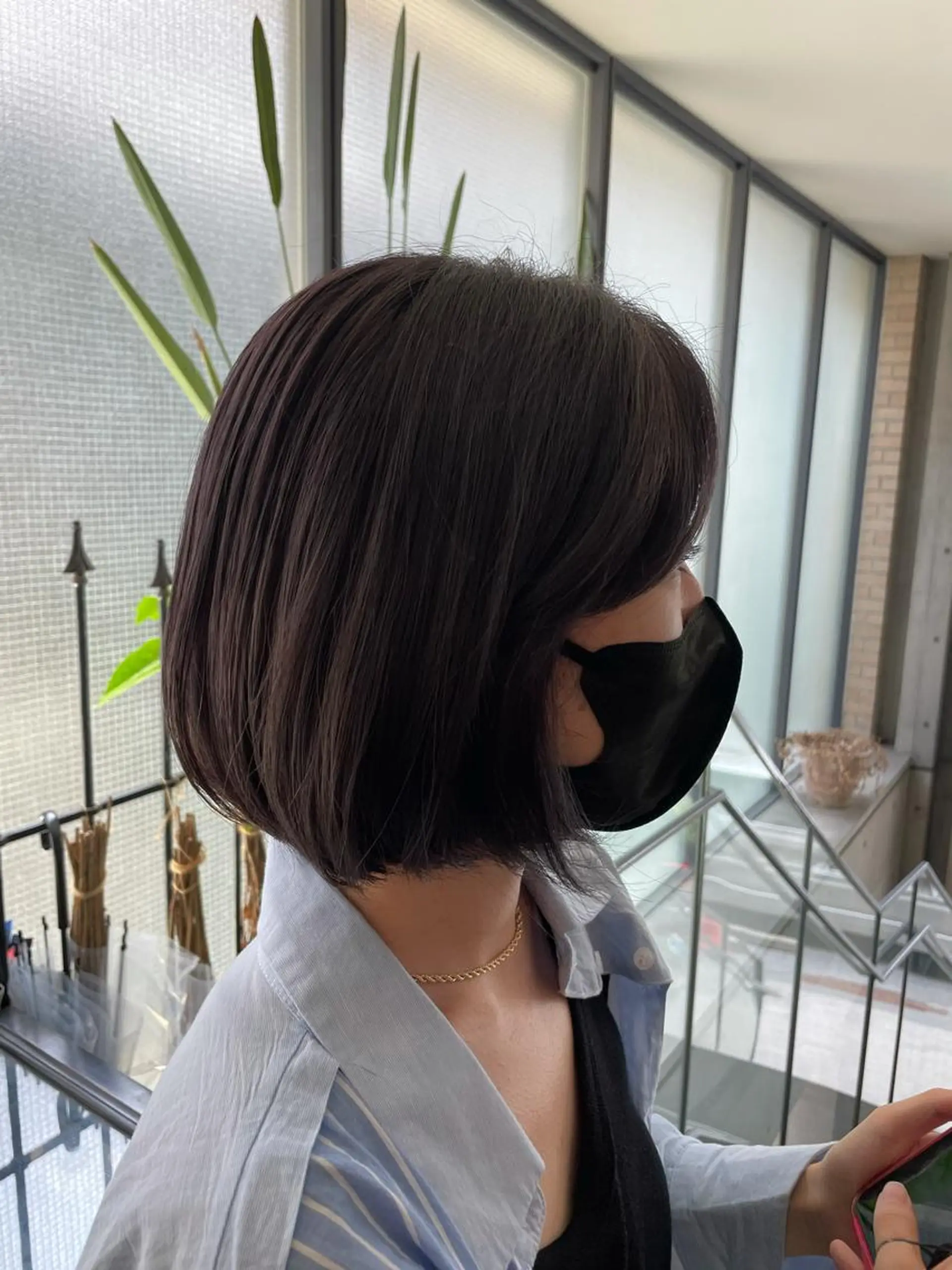 ショート カラー ブルーカラー ブルーバイオレット バイオレットカラー ヘアカラー トリートメント やすだ しおりのその他イメージ