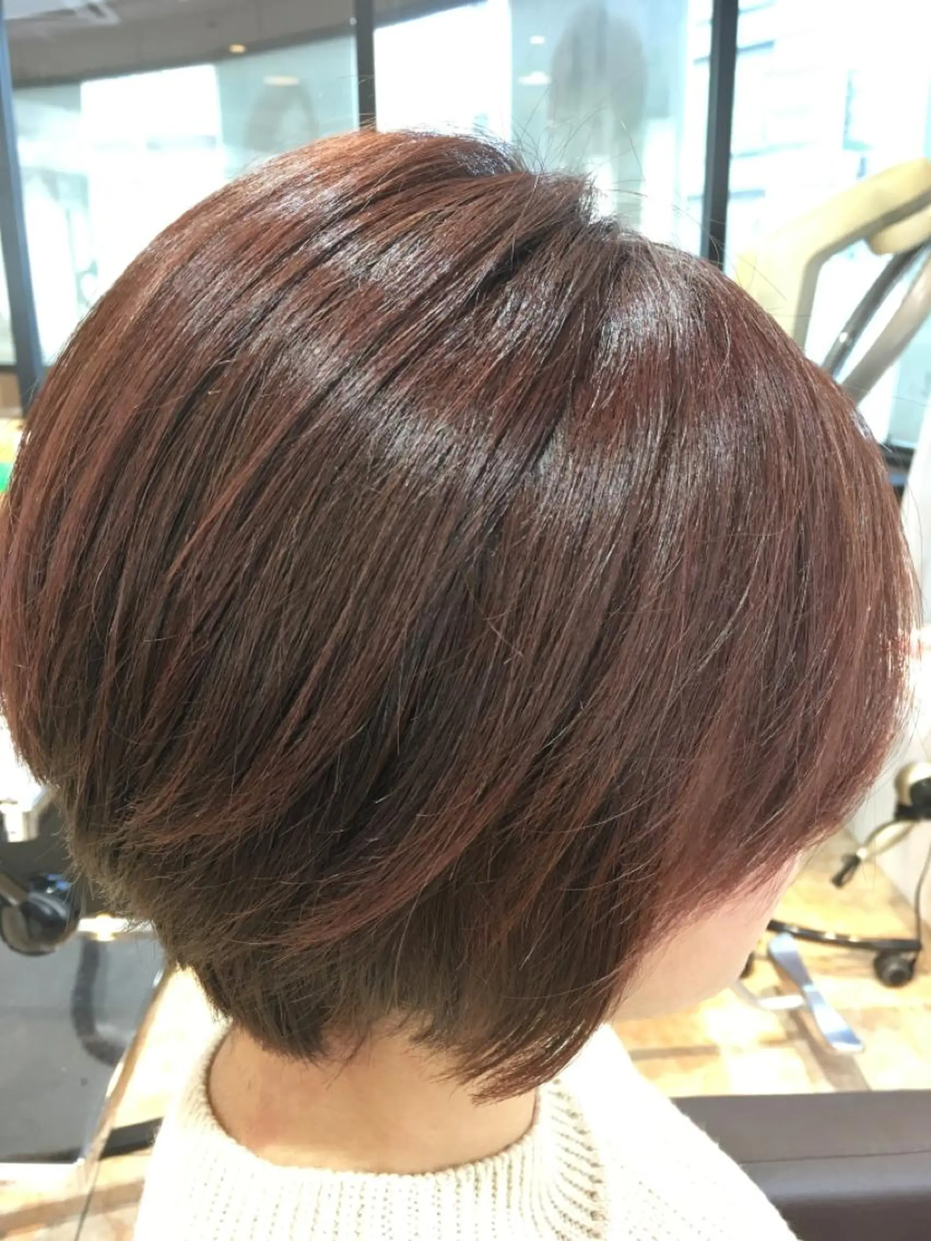 ショート カラー イルミナカラー ピンクカラー 森島 雅之のヘアスタイル