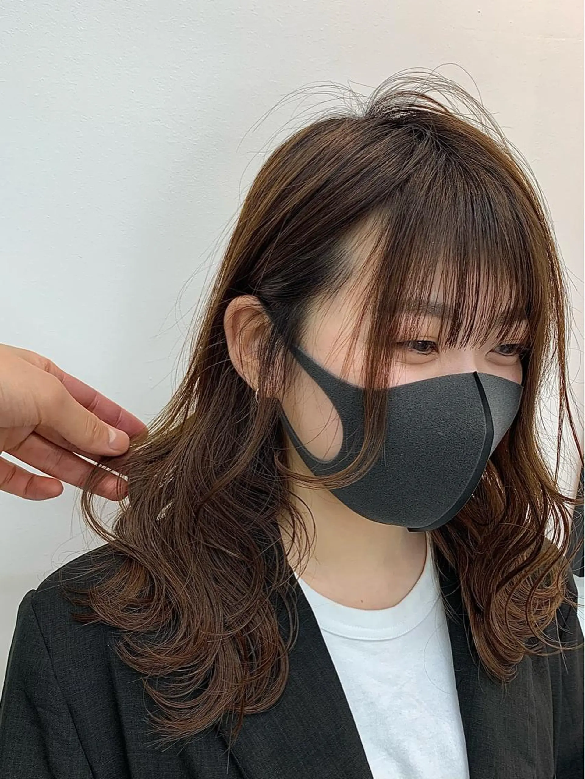 ミディアム カラー ハイライトカラー インナーカラー ハイライト 韓国風ヘア レイヤーカット メンズカット/レイヤ ーカット大名Lay.のヘアスタイル