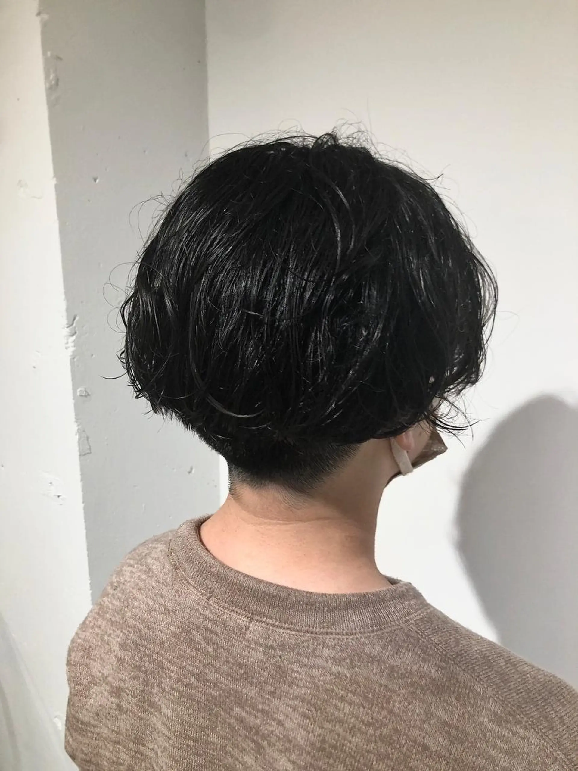 ショート メンズ アップバング ビジネス マッシュ メンズパーマ メンズツイストパーマ カット 高橋 英彦のヘアスタイル