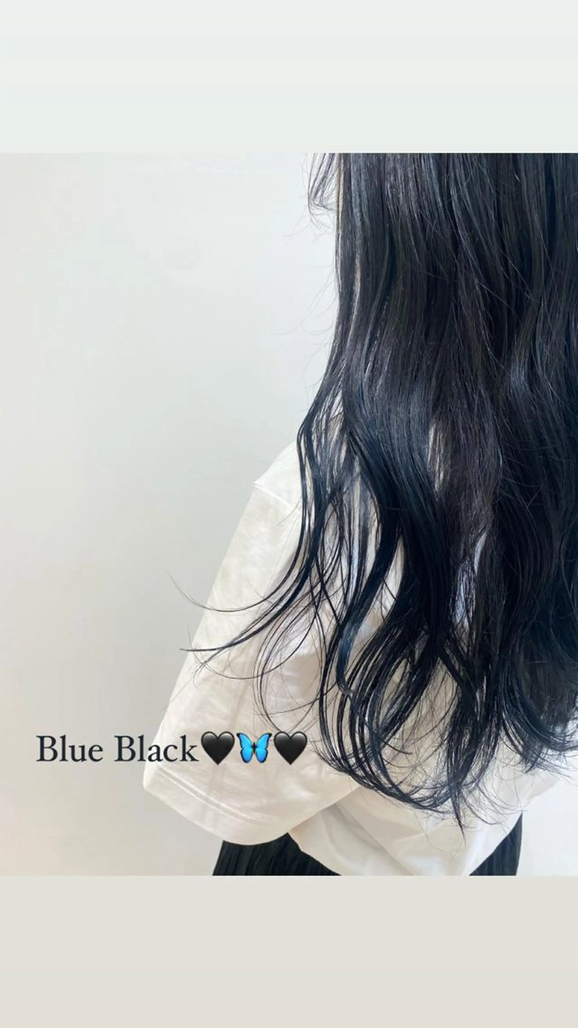 ロング カラー 黒髪 ブルーカラー ブルーブラック ヘアカラー トリートメント 韓国風愛されヘア 🇰🇷RITO🎀のヘアスタイル