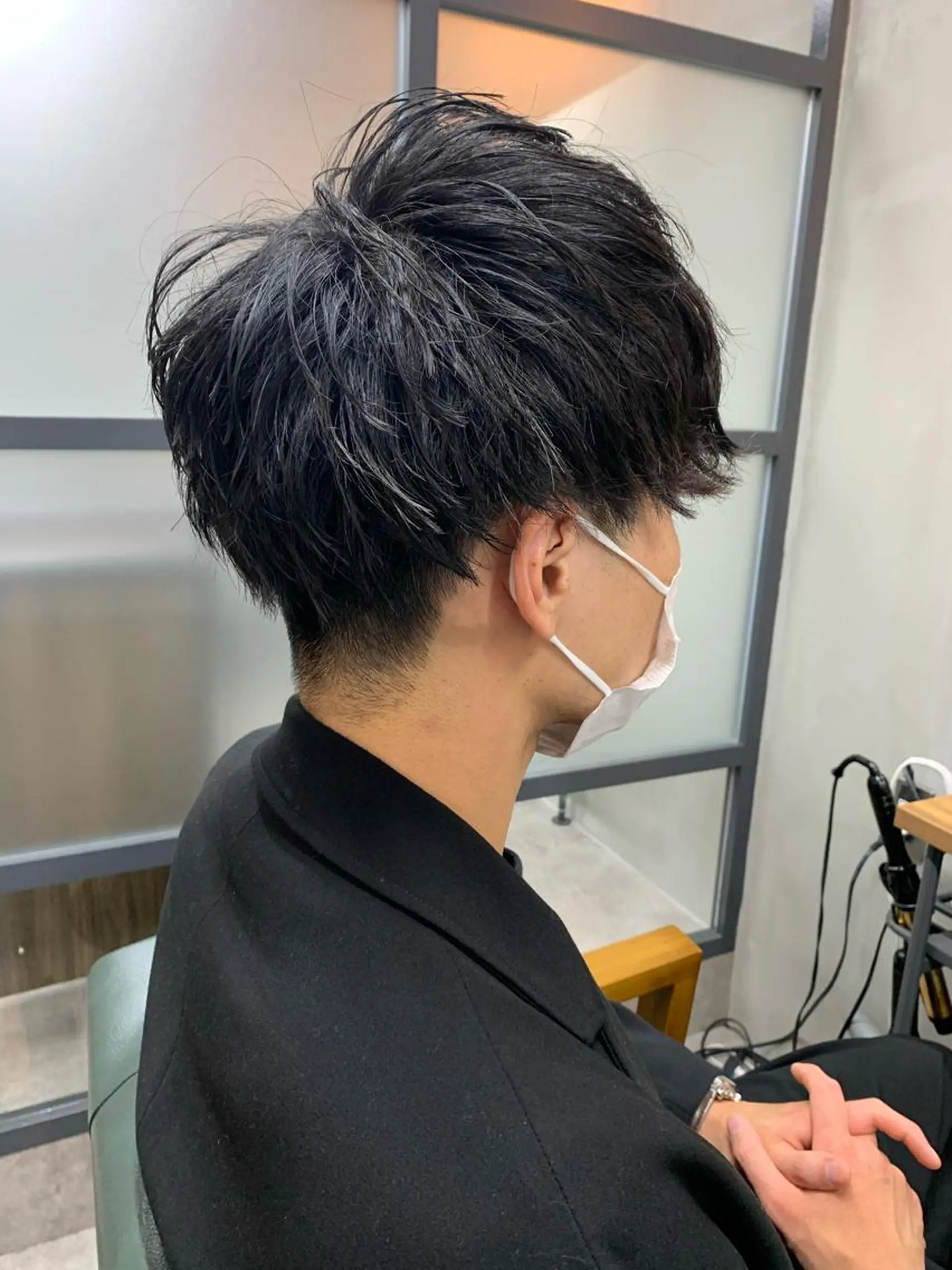 ショート パーマ メンズ カット パーマ 【S.BROOM】 店長　西川徹のヘアスタイル