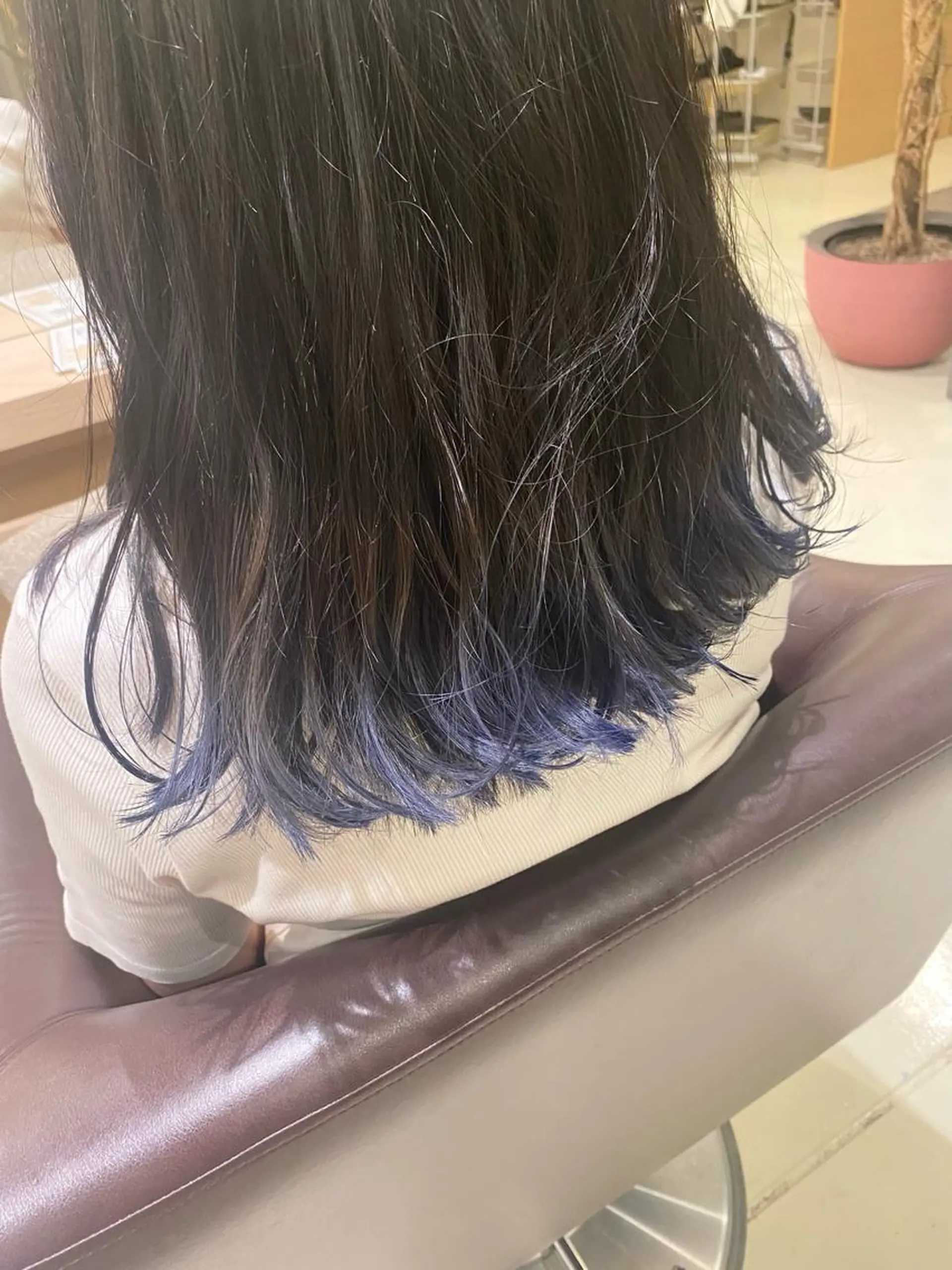 ロング カラー ブリーチ ブルーカラー カット ヘアカラー みやび🫧髪質改善 🫧透明感カラー🫧のヘアスタイル