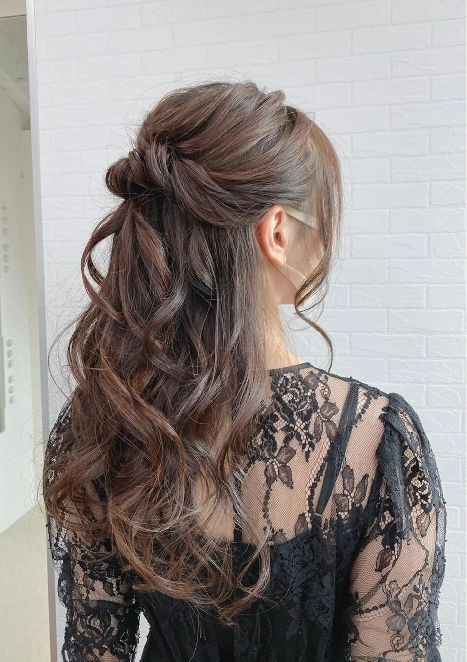 ロング ヘアアレンジ ハーフアップ ヘアセット GRANLUSSO 〜グランルッソ駅前店所属・木口 嘉美のヘアスタイル