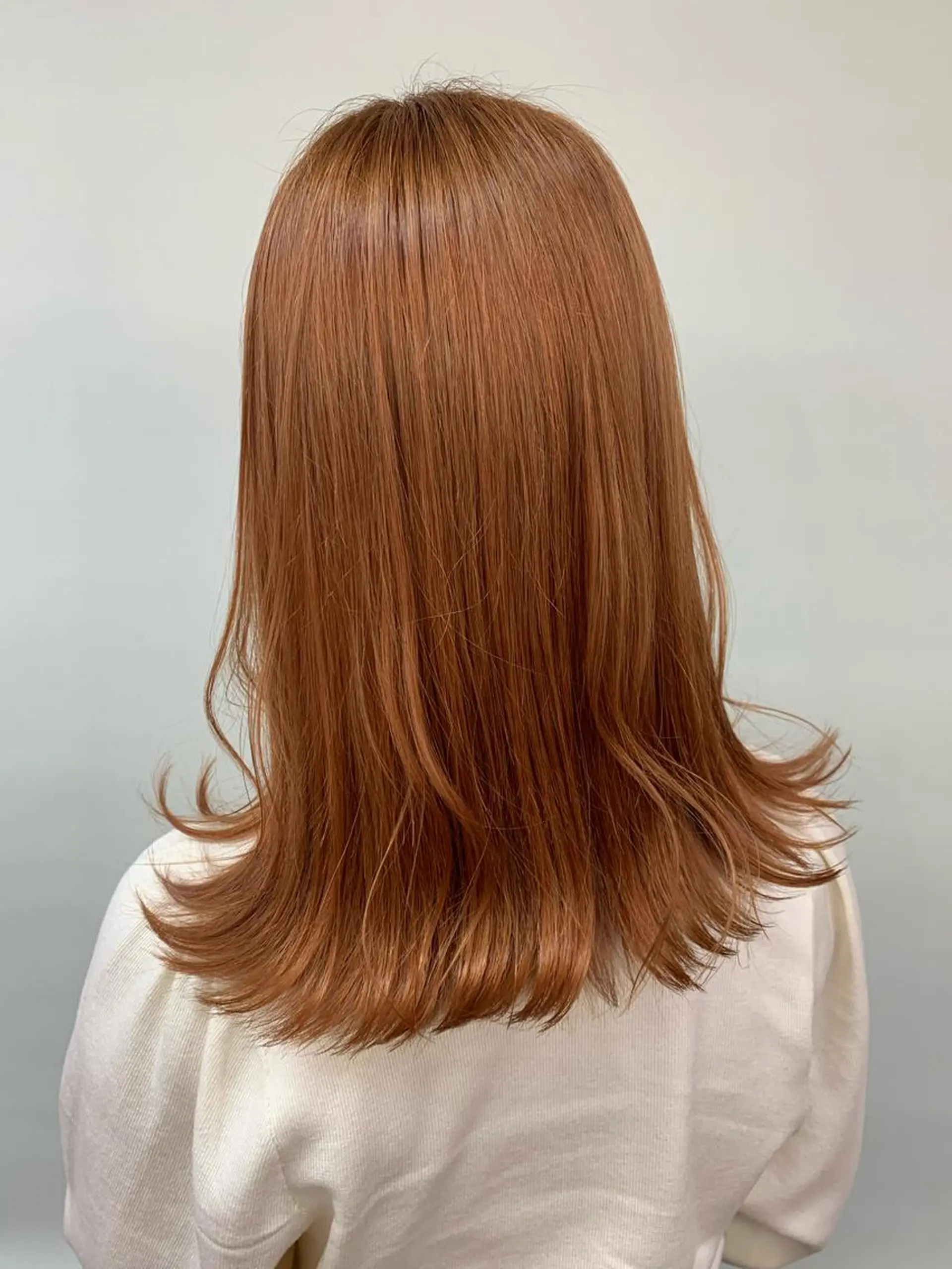 ミディアム ヘアカラー 山嵜 かなのヘアスタイル
