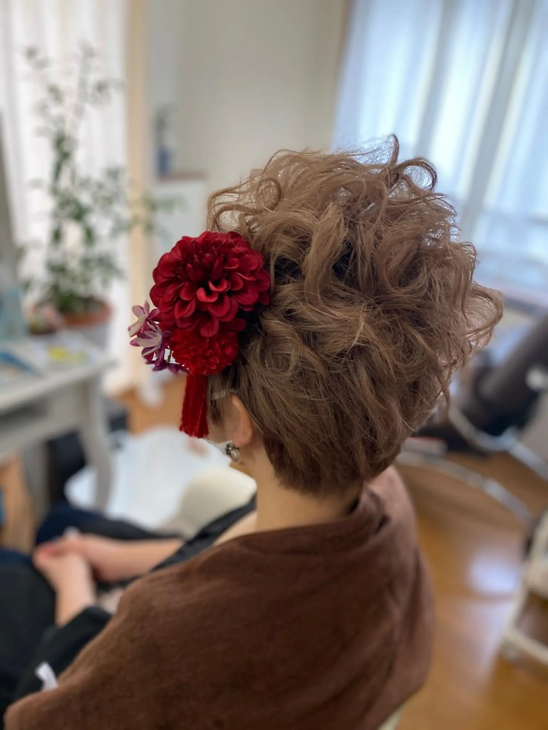 ショート ヘアアレンジ 着物ヘア ショートヘア hairmake Sakura松本真理のヘアスタイル