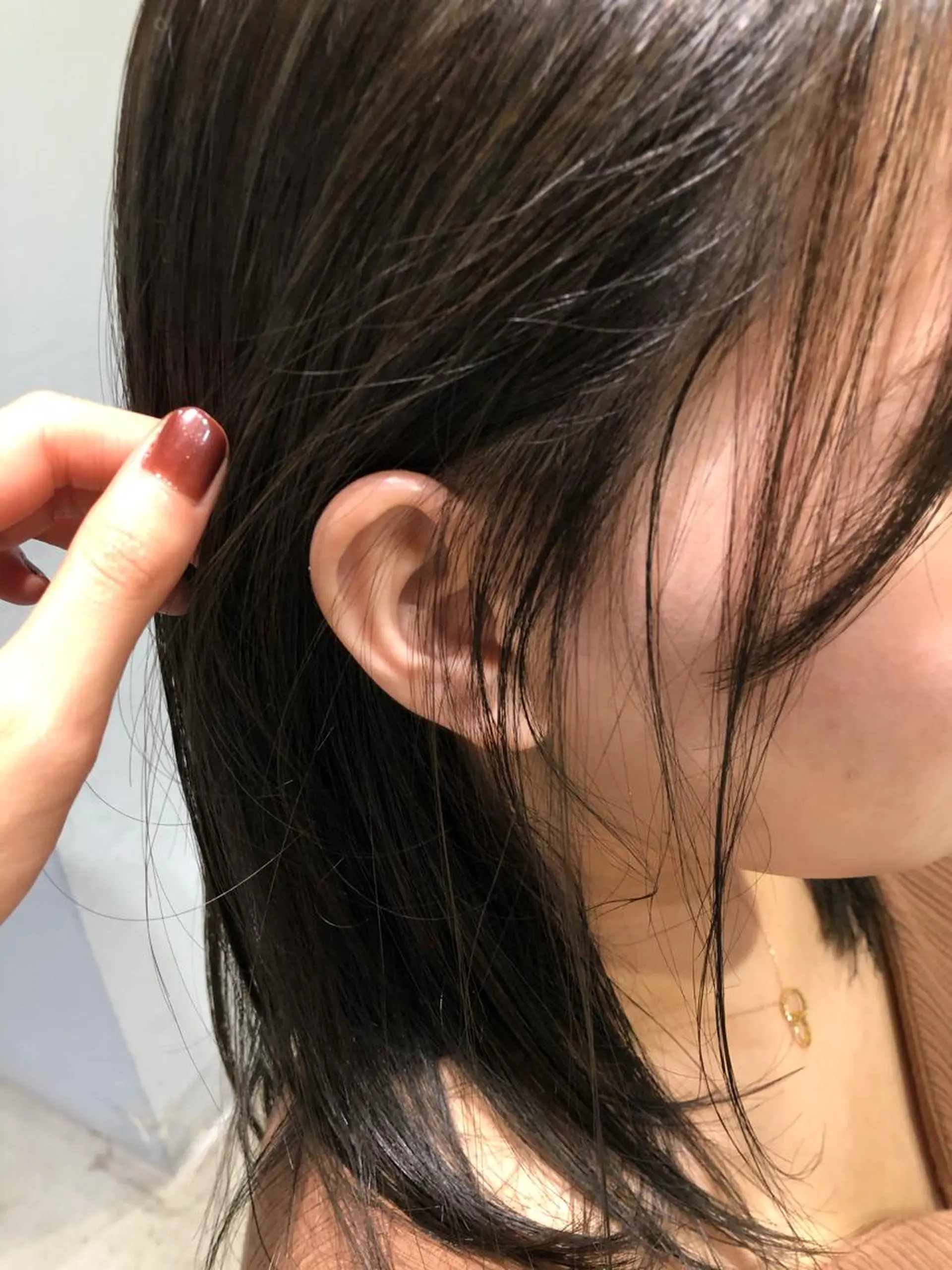 セミロング カラー 斉藤 瑞恵のヘアスタイル