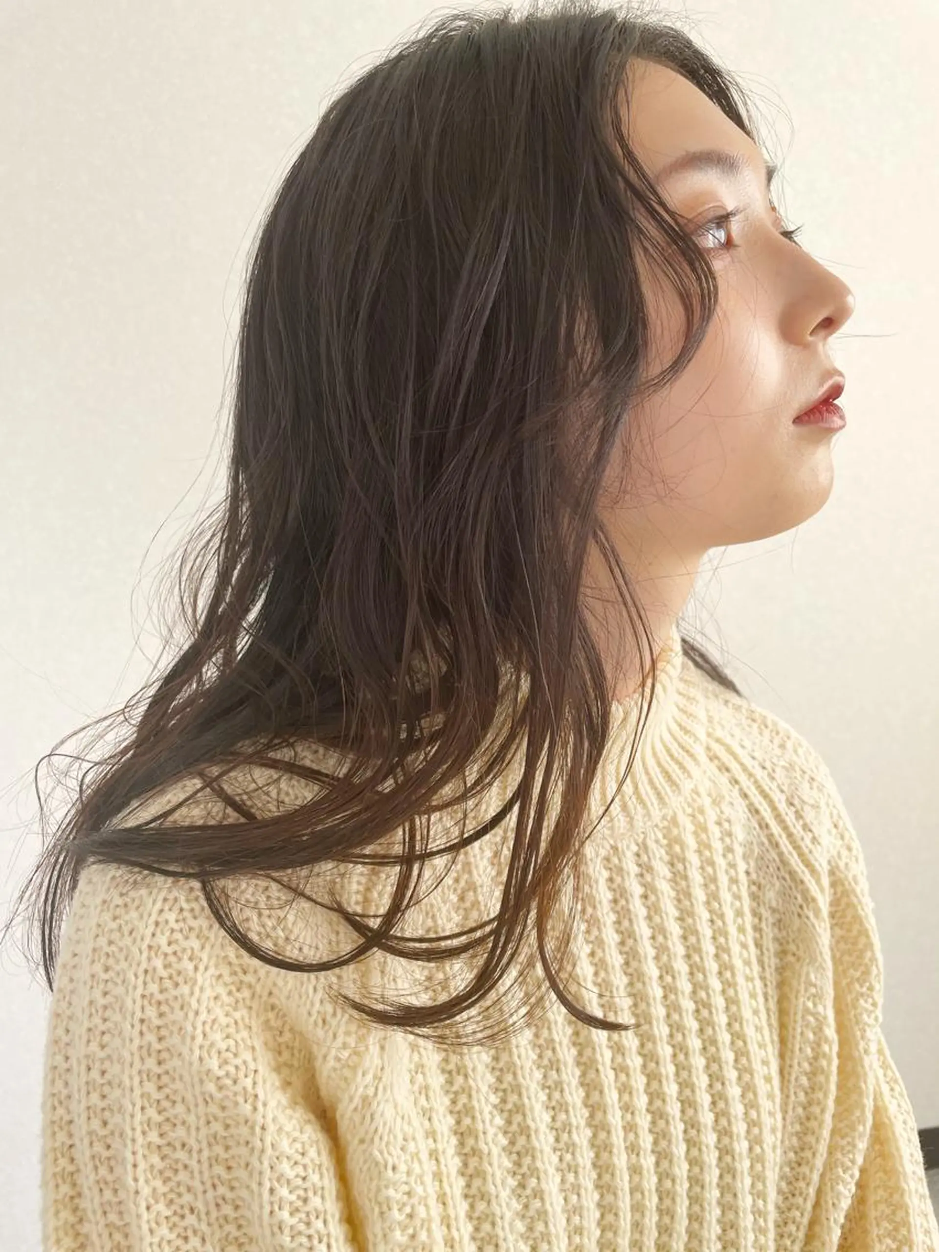 ロング カラー パーマ カット ヘッドスパ 透明感カラー🌿 CARICIA三浦のヘアスタイル