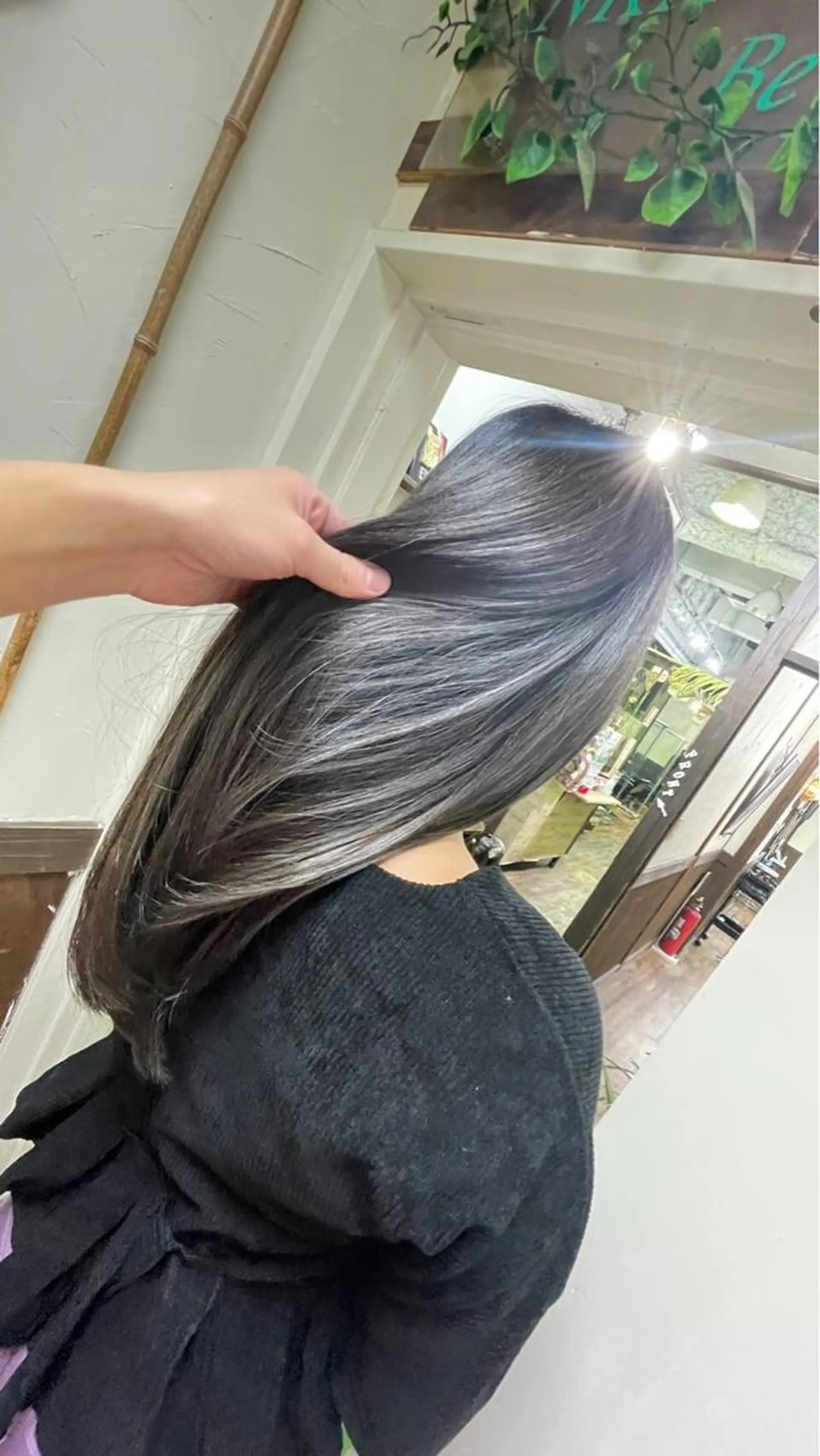 ロング カラー バレイヤージュ グレージュ レイヤーカット ヘアカラー トリートメント 外国人風/ブリーチ 小泉じょうのヘアスタイル