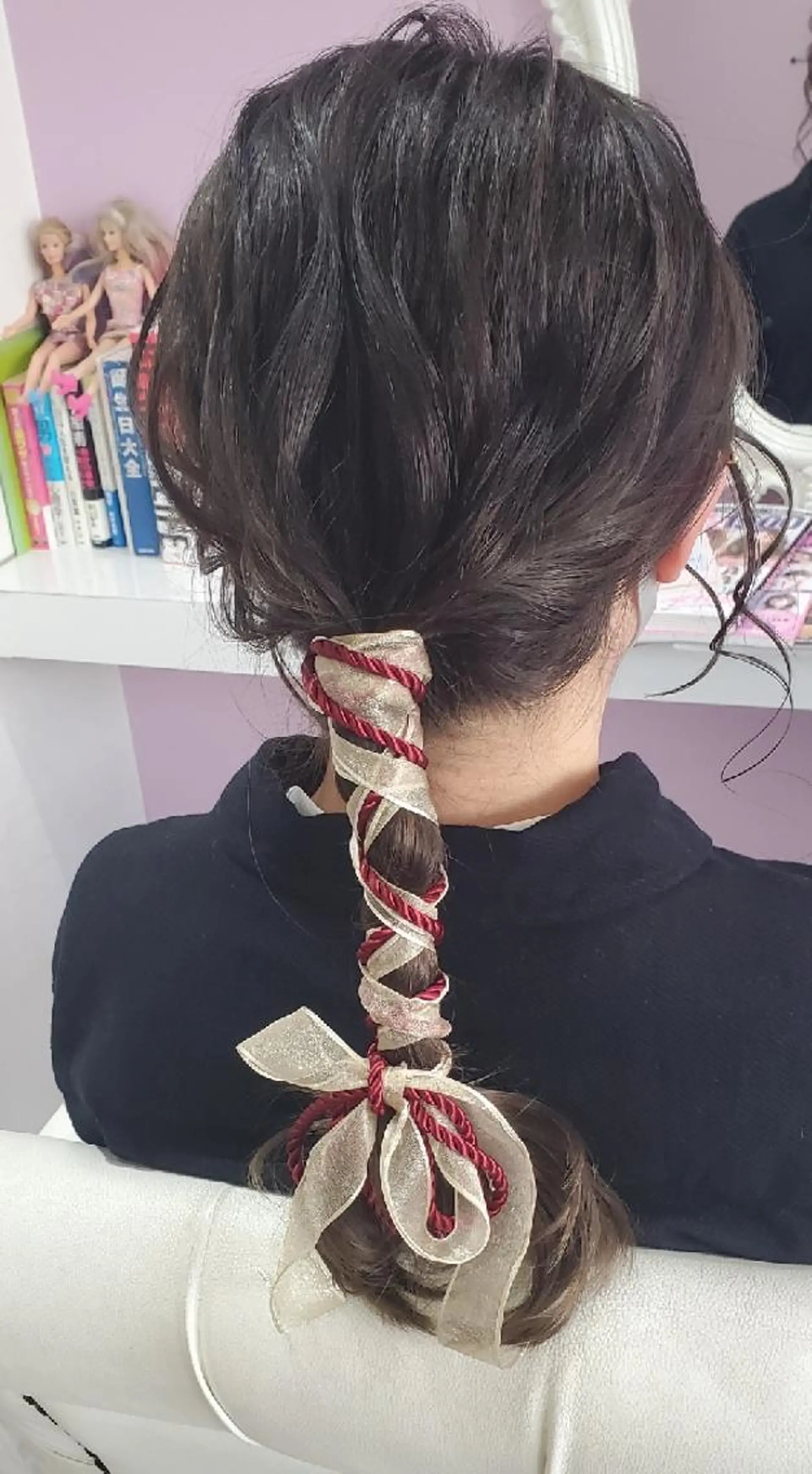 セミロング ヘアアレンジ 卒業式のヘアスタイル ナカシマ  アユミのヘアスタイル