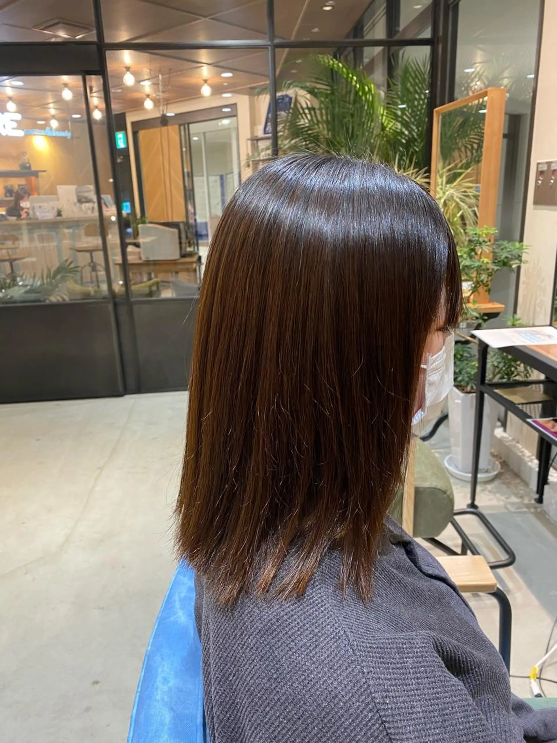 パーマ 縮毛矯正 透明感カラー🌈 菊池 結衣のヘアスタイル