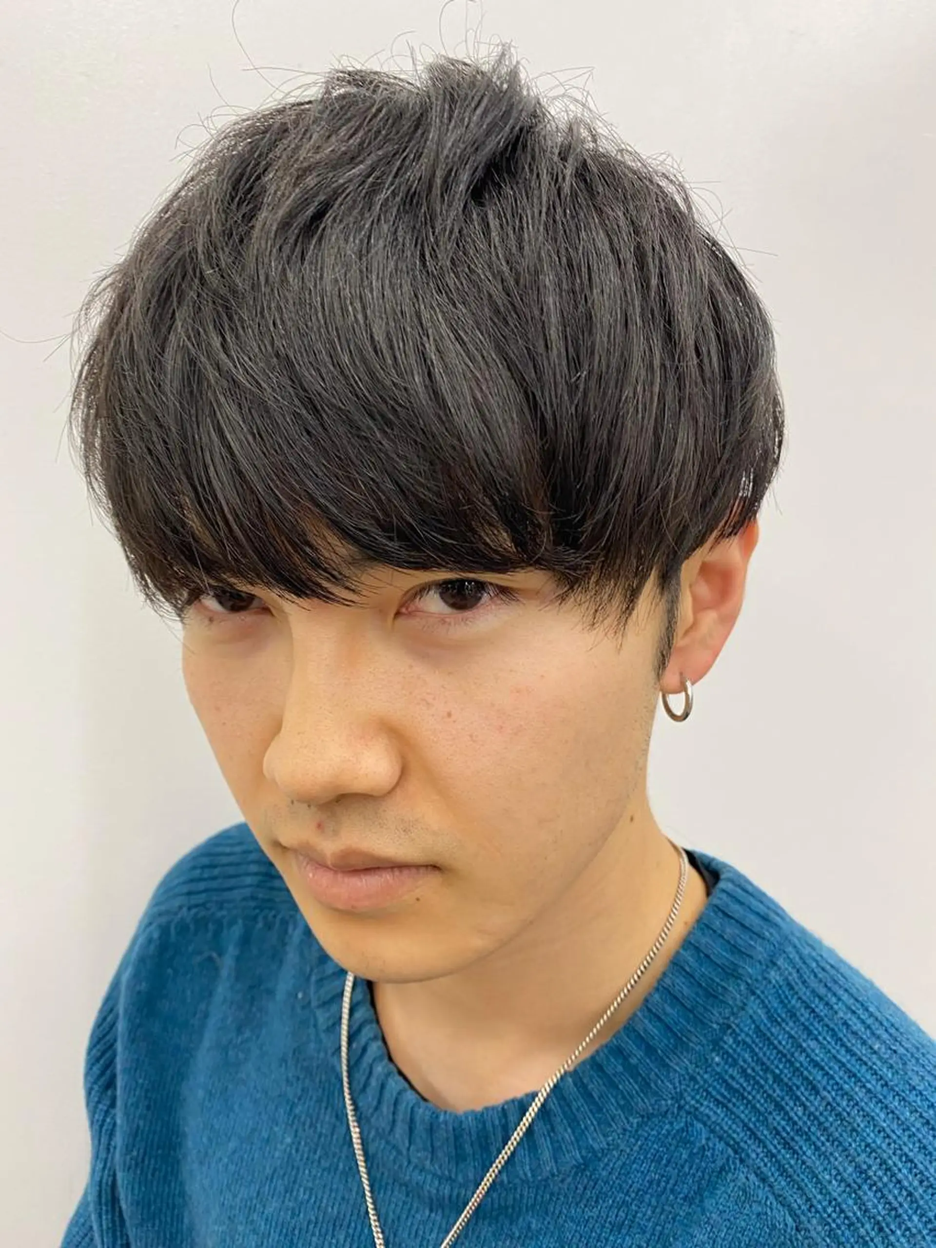 ショート メンズ soigné所属・白髪ぼかし 髪質改善カラーESAのヘアスタイル