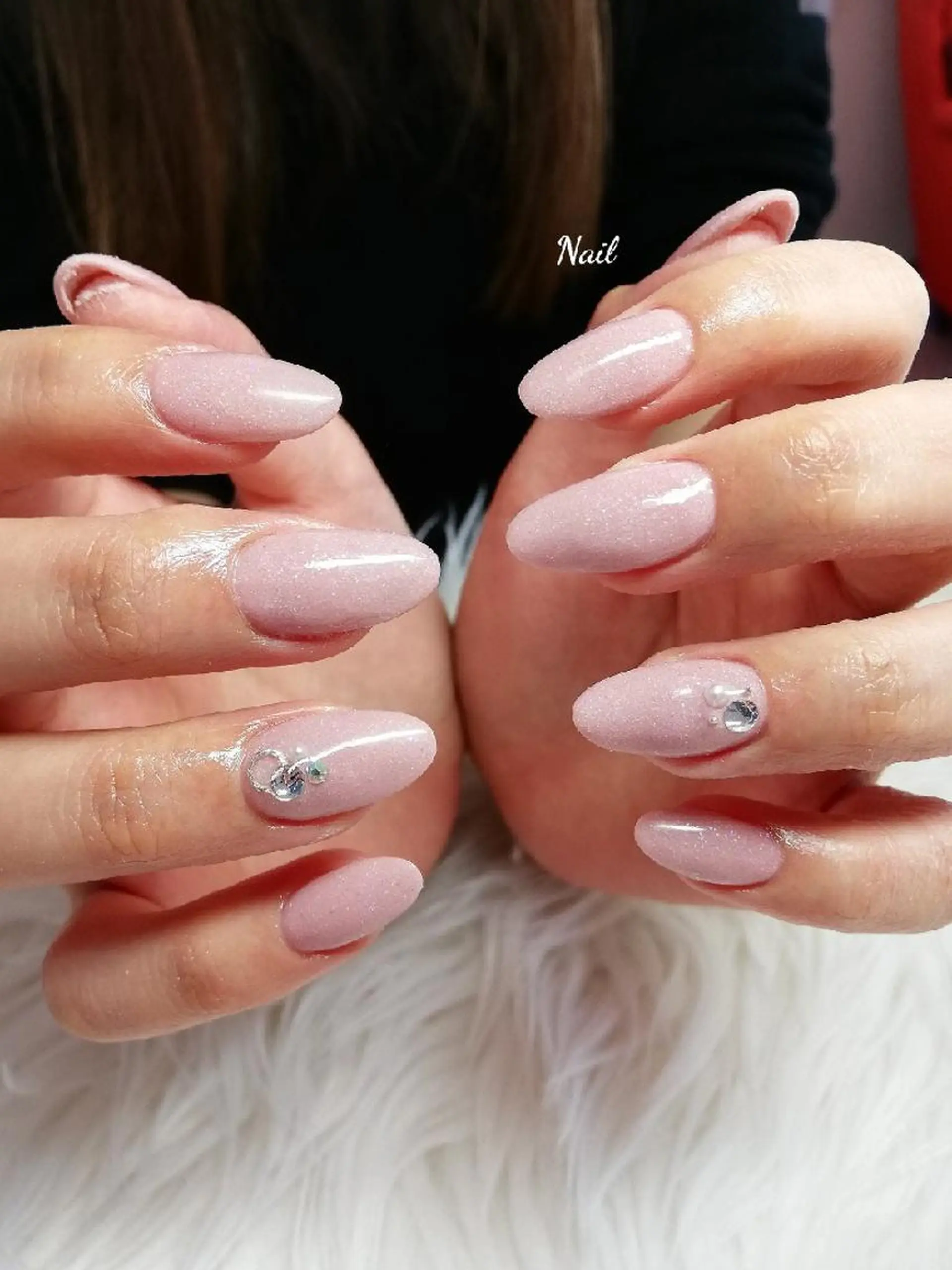 ネイル ワンカラーネイル スカルプネイル ストーンネイル BlissNail ブリスネイルのネイルデザイン