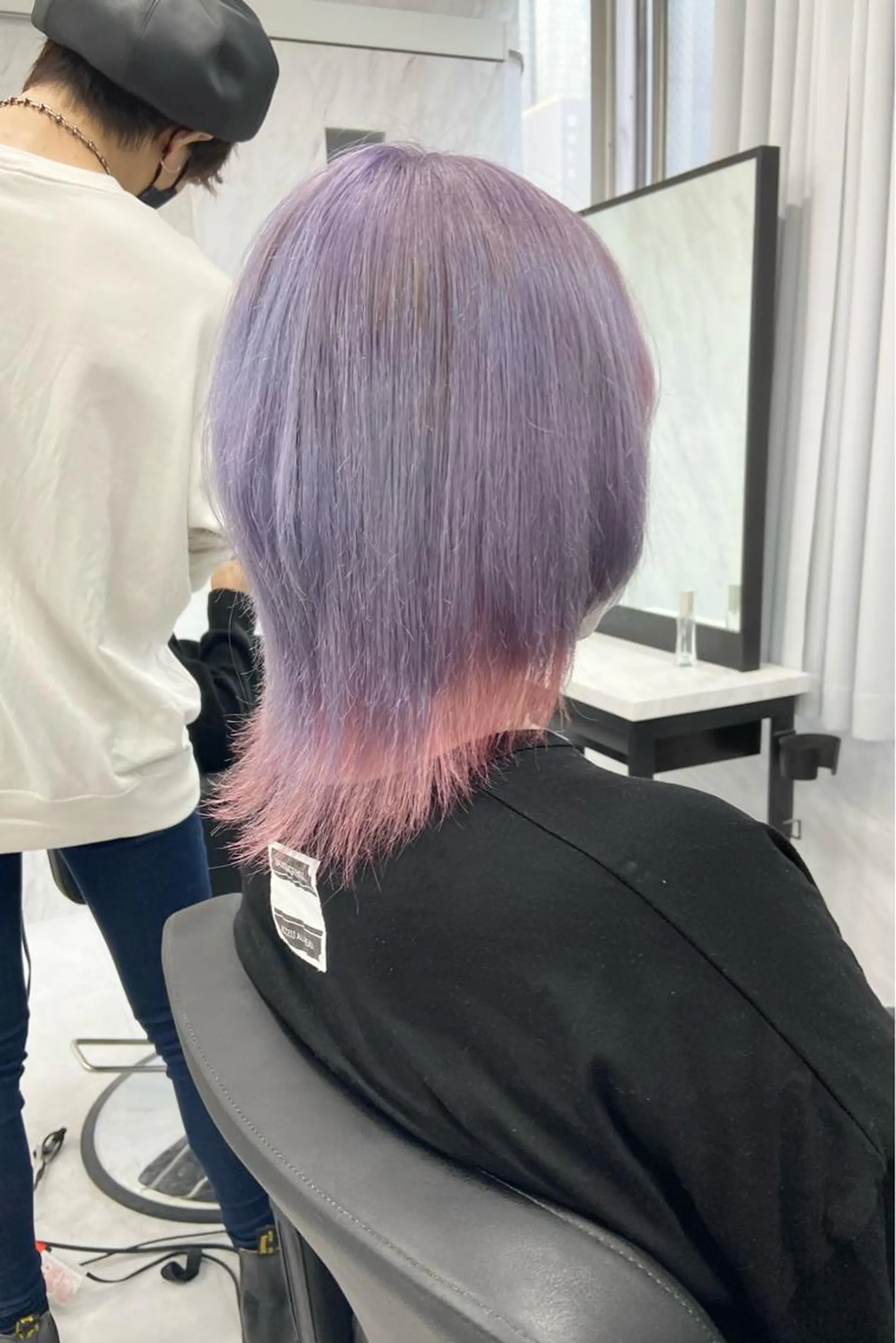 ミディアム カラー ハイトーンカラー ヘアカラー トリートメント ミルボンAujua認定サロン Ria  OSAKA 梅田所属・メンズ、エクステ特化 Ryuのヘアスタイル