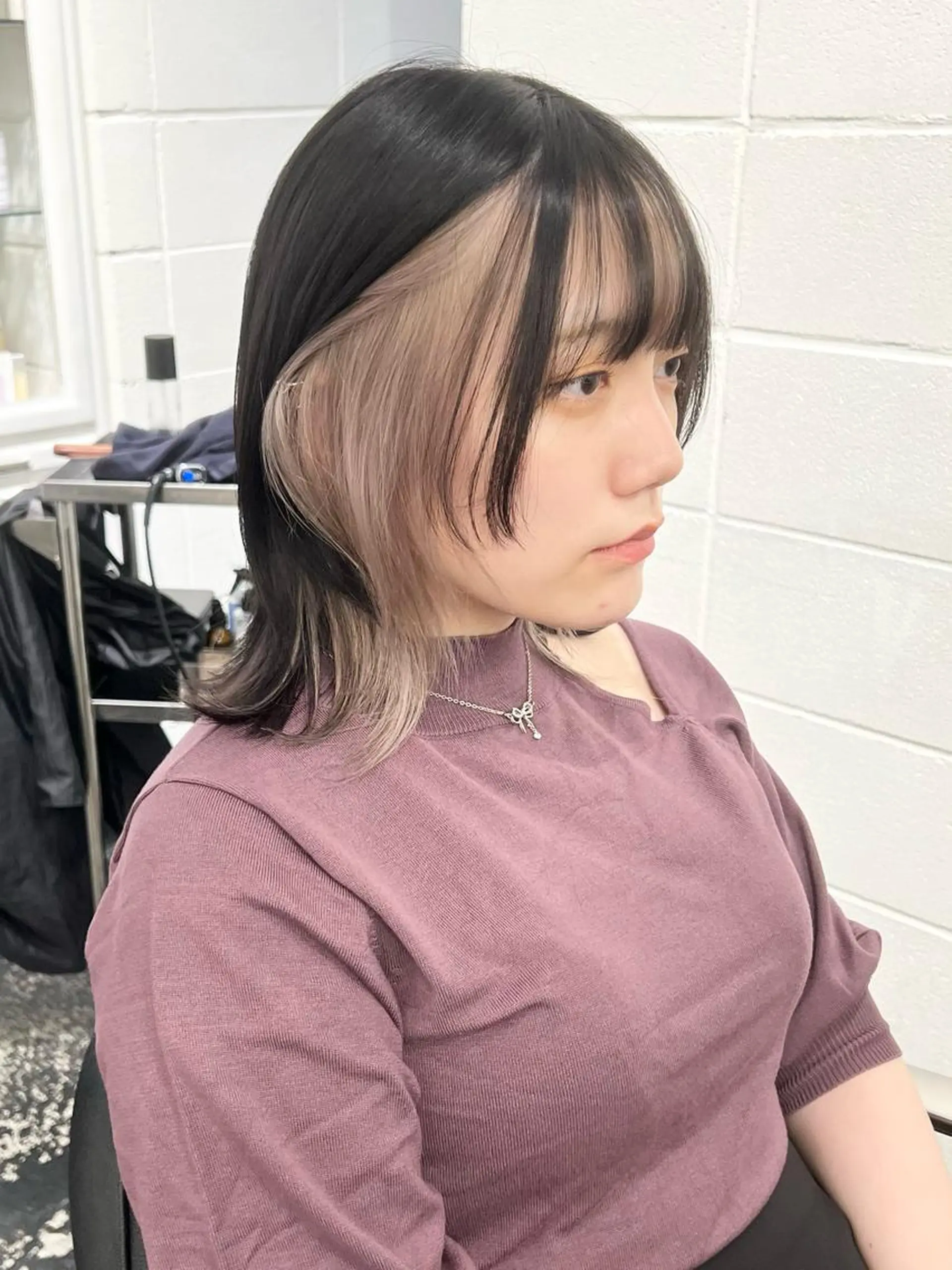 ミディアム ツートーンカラー ヘアカラー トリートメント HARU//原宿🤍 リピート率NO.1のヘアスタイル