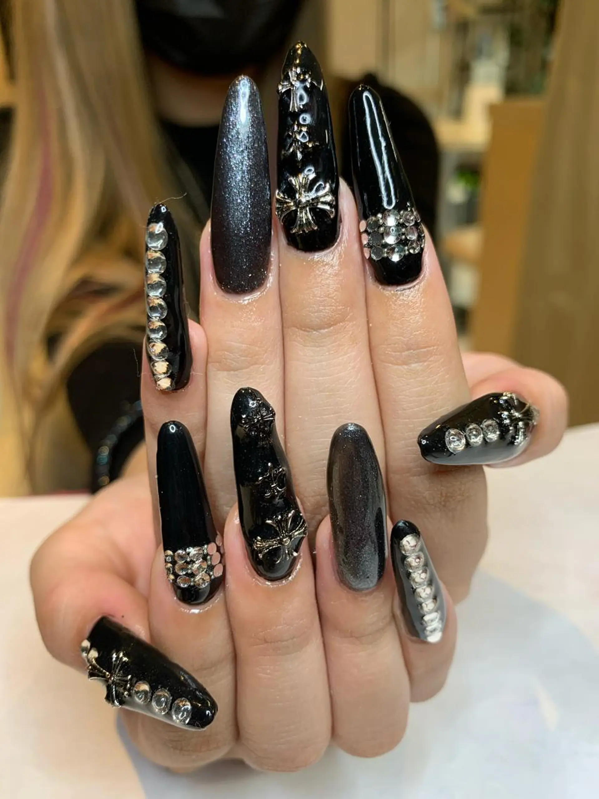 ネイル ロングネイル スカルプネイル ハンドネイル Adite nailのネイルデザイン