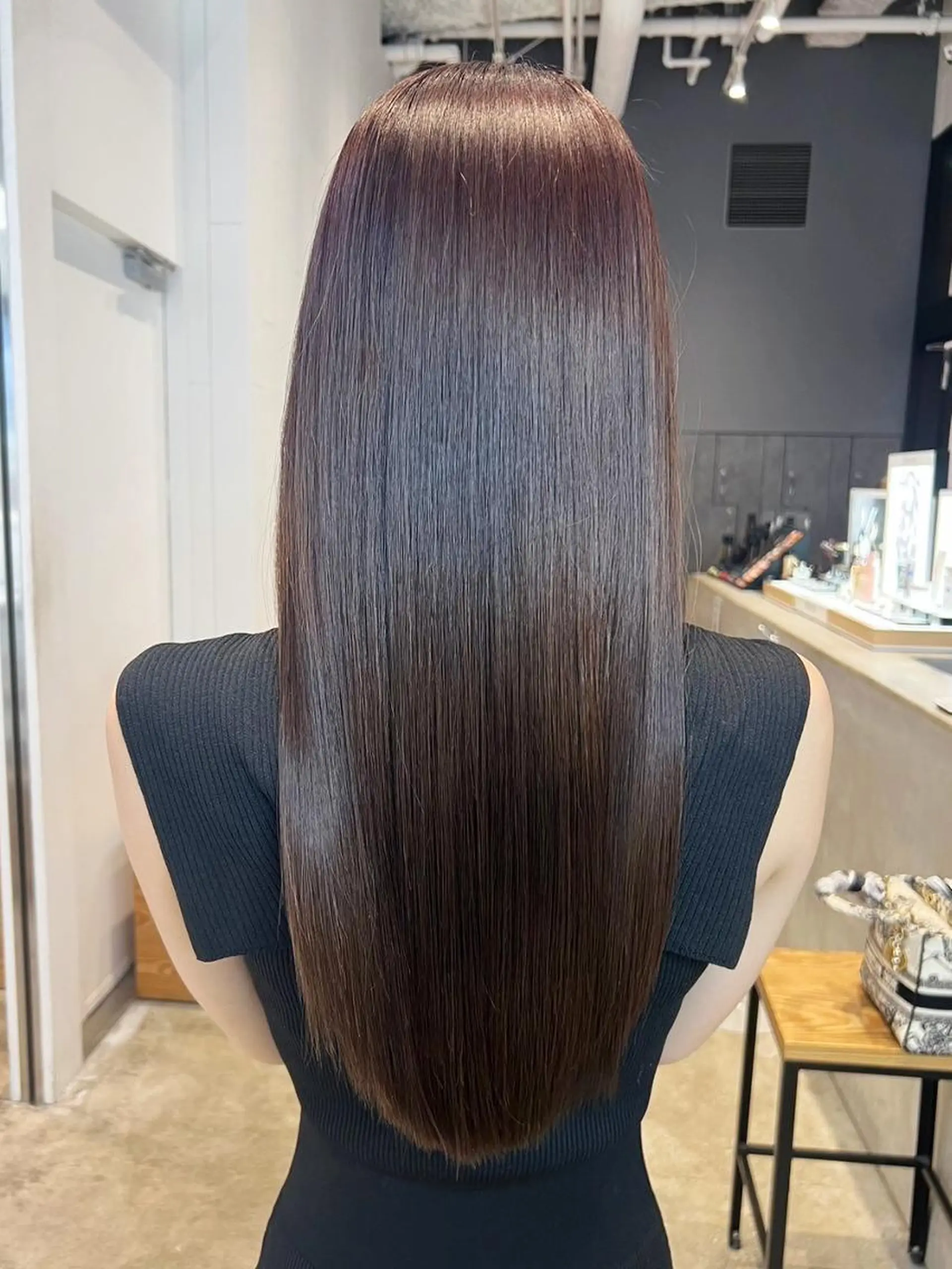 セミロング カラー ブラウンカラー 髪質改善 カット ヘアカラー トリートメント ITby ALBUM 北千住店のヘアスタイル