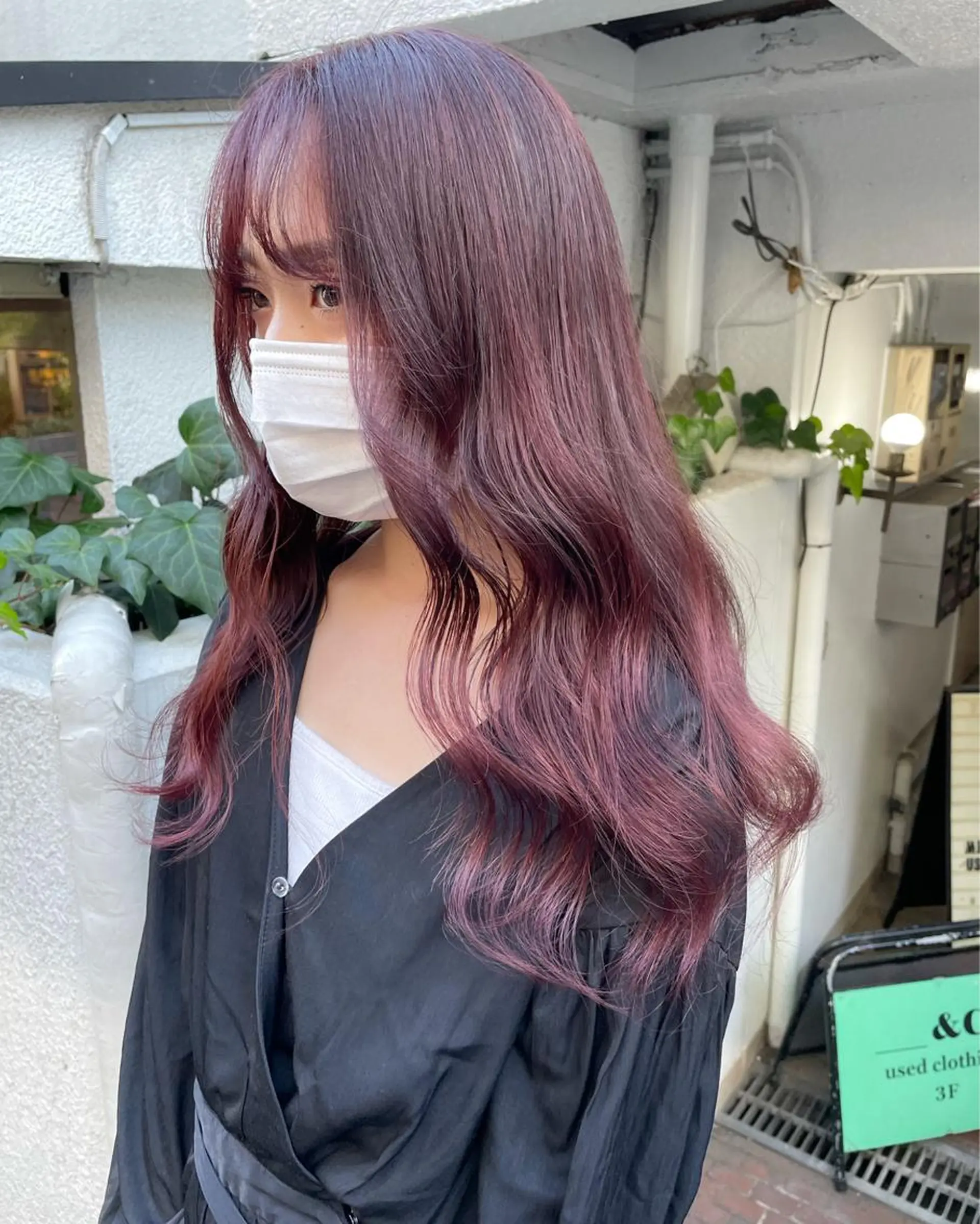 ロング カラー ヘアアレンジ カット ヘアカラー トリートメント ヘアセット ニュアンスハイトーン 🌙サイダサキのヘアスタイル