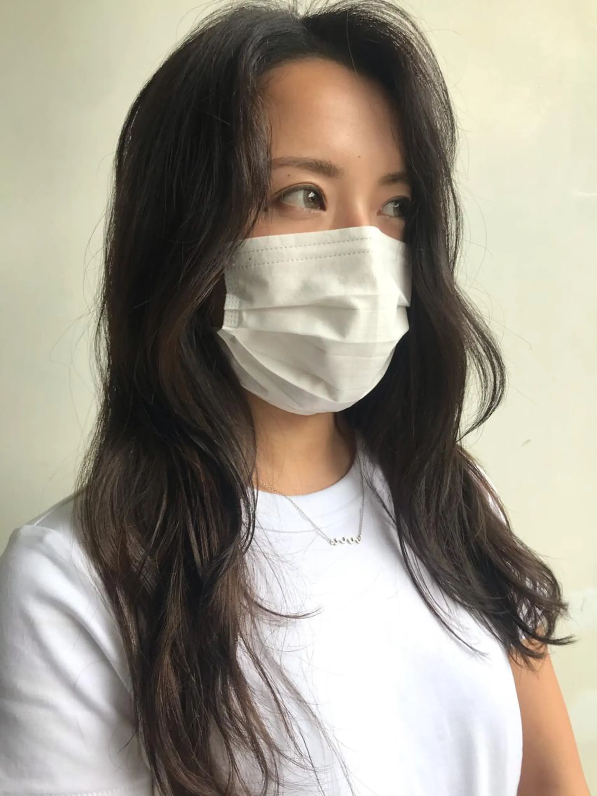 ロング アッシュ 外国人風カラー ヨシンモリ 韓国風ヘア オルチャンヘア les baladins du miroir所属・🍃YURI 🍃のヘアスタイル